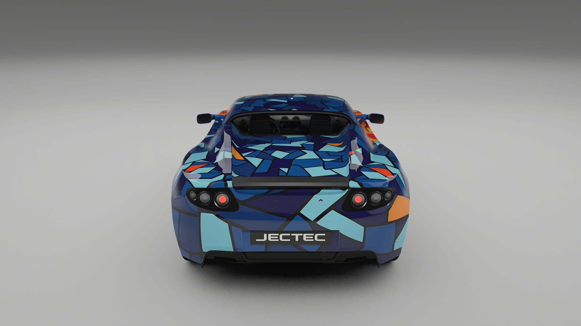 Tesla Roadster 2.5 BARCELONA – Designad Wrap PPF-sats i utskrivbar polyuretanfilm