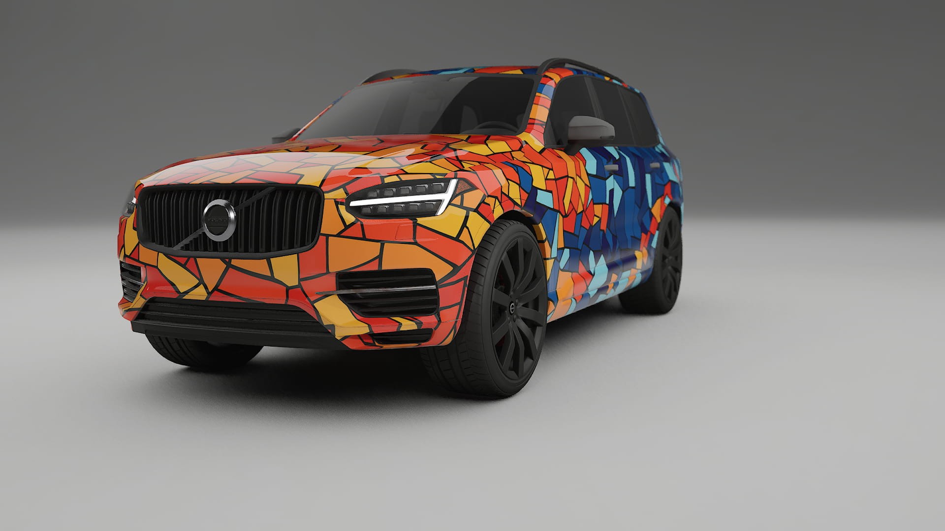 Volvo XC90 SPA BARCELONA – Designad Wrap PPF-sats i utskrivbar polyuretanfilm