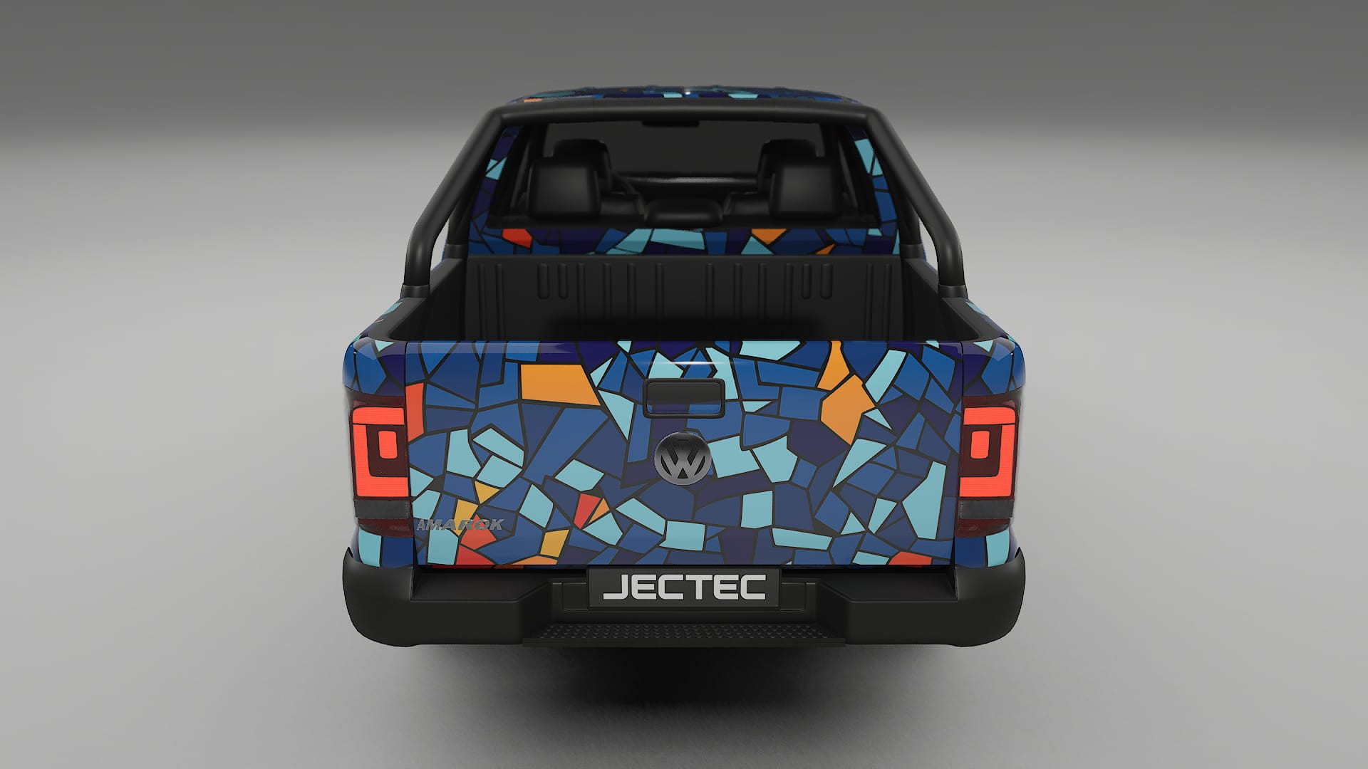 VW Amarok 2H BARCELONA – Designad Wrap PPF-sats i utskrivbar polyuretanfilm