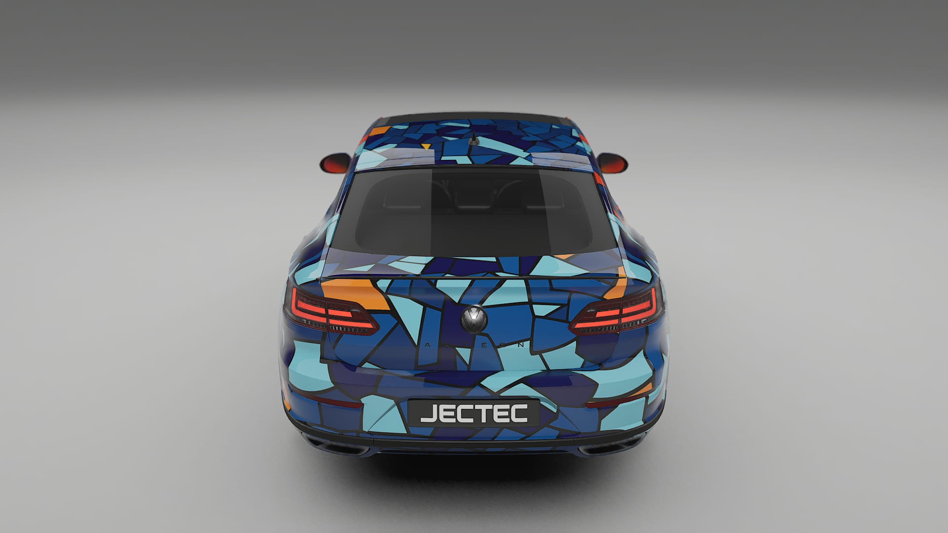 VW Arteon R 3H prefacelift pre-LCI BARCELONA – Designad Wrap PPF-sats i utskrivbar polyuretanfilm