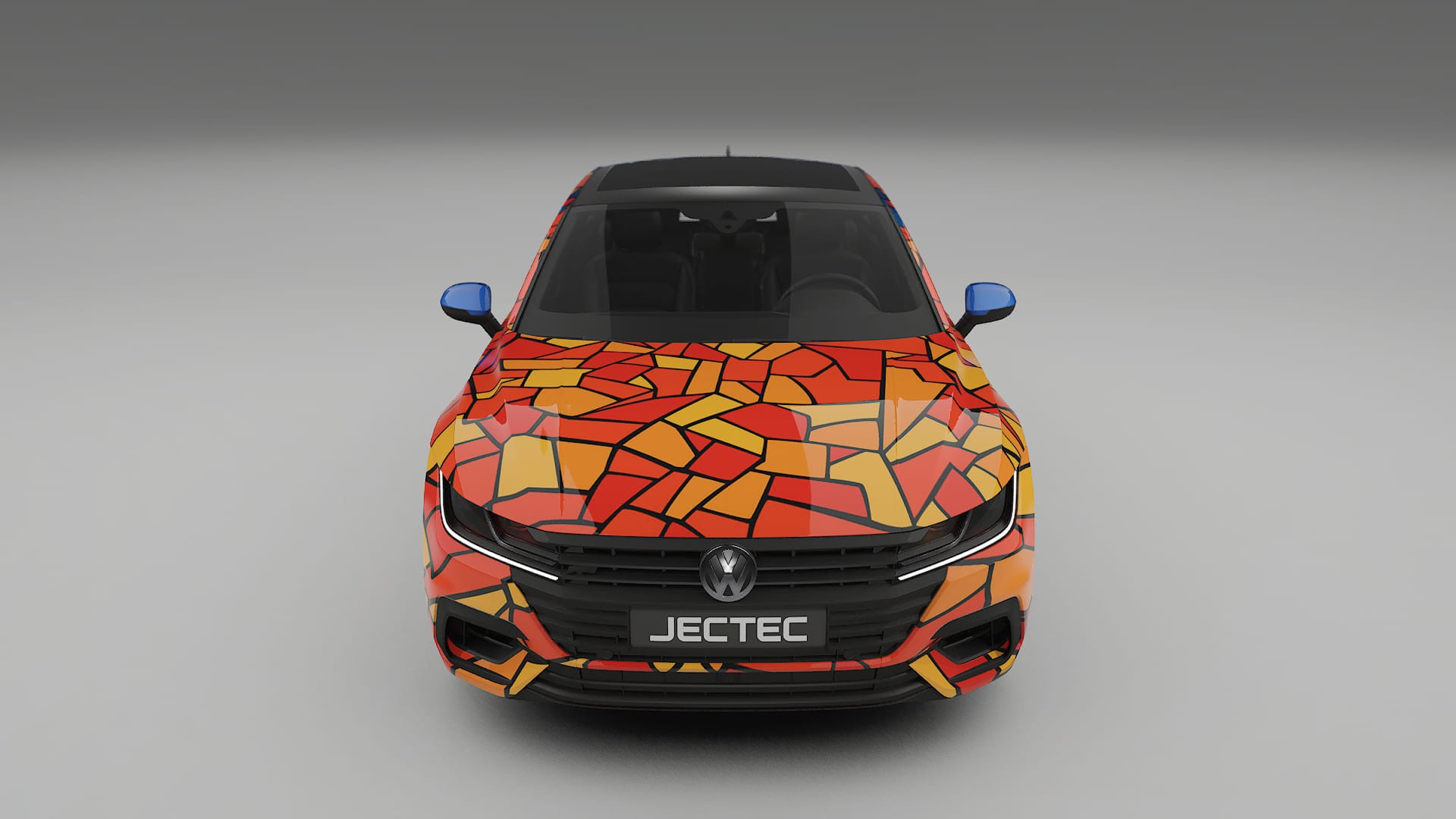 VW Arteon R 3H prefacelift pre-LCI BARCELONA – Designad Wrap PPF-sats i utskrivbar polyuretanfilm