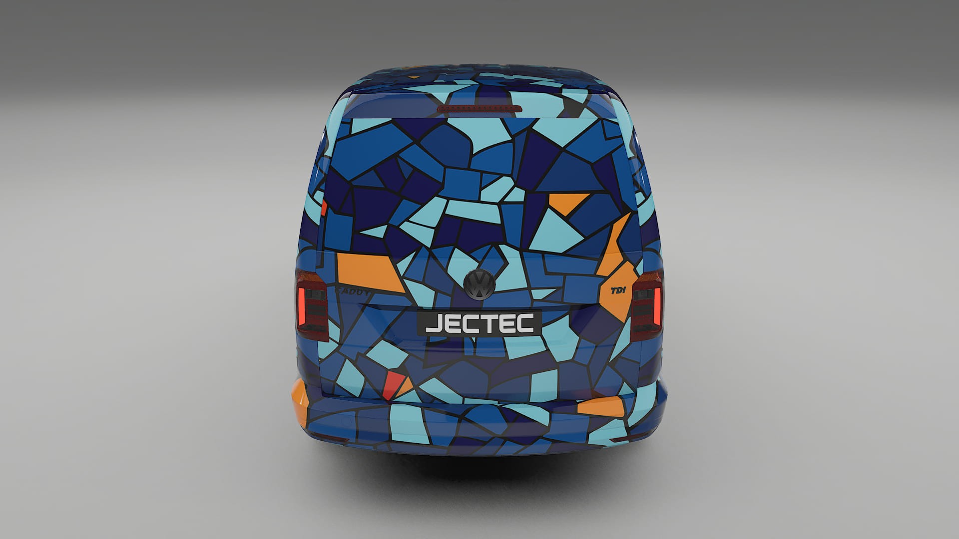 VW Caddy Maxi SB BARCELONA – Designad Wrap PPF-sats i utskrivbar polyuretanfilm