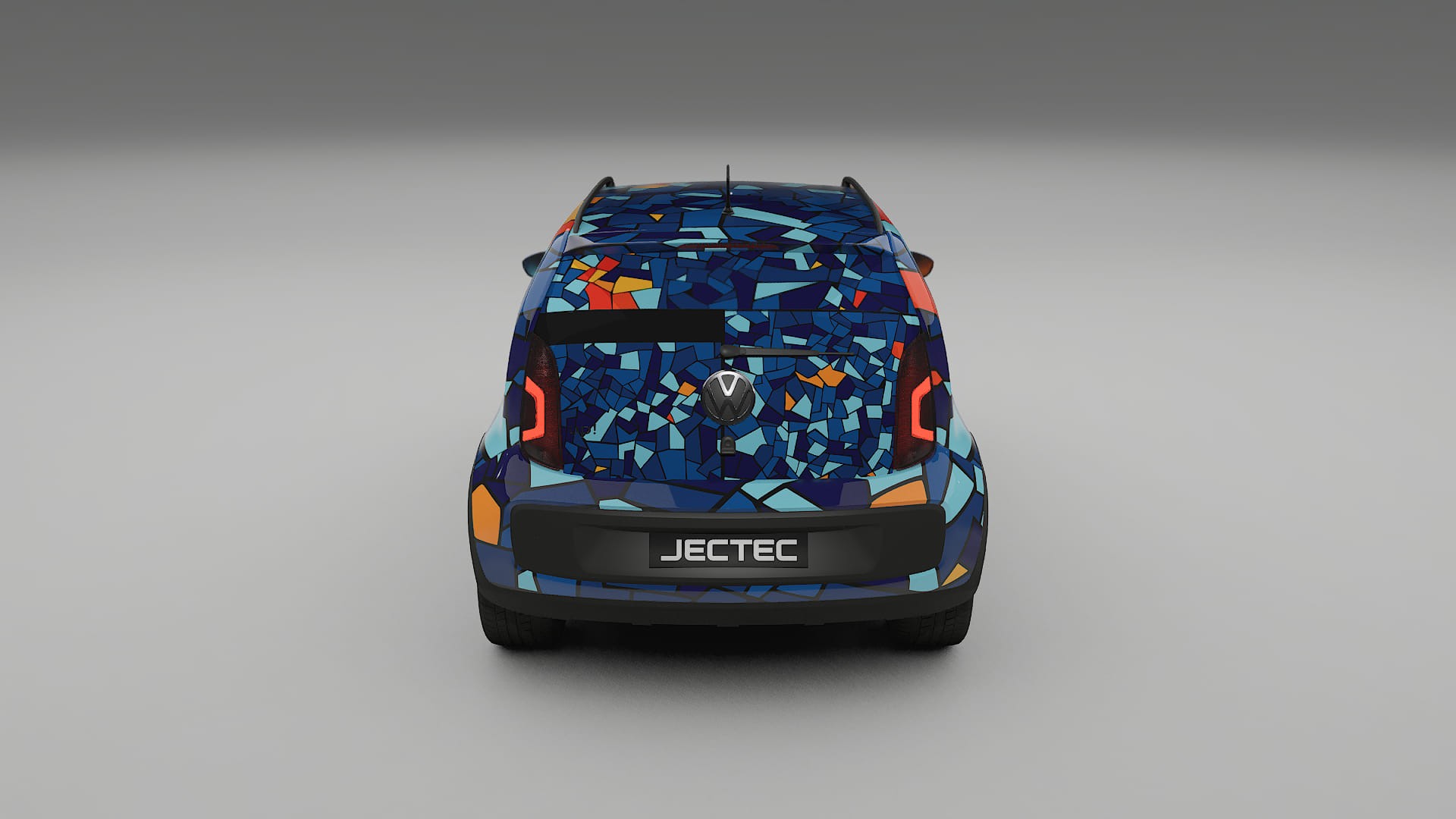 VW Cross Up BARCELONA – Designad Wrap PPF-sats i utskrivbar polyuretanfilm