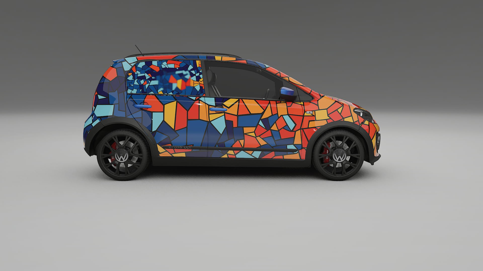 VW Cross Up BARCELONA – Designad Wrap PPF-sats i utskrivbar polyuretanfilm