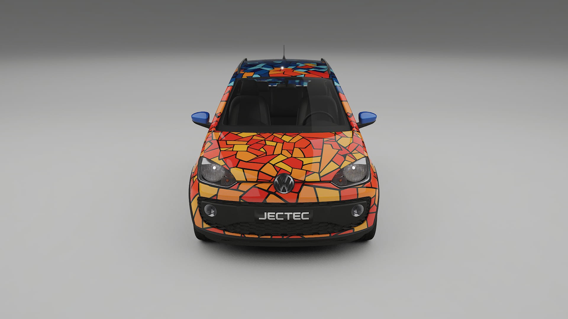 VW Cross Up BARCELONA – Designad Wrap PPF-sats i utskrivbar polyuretanfilm