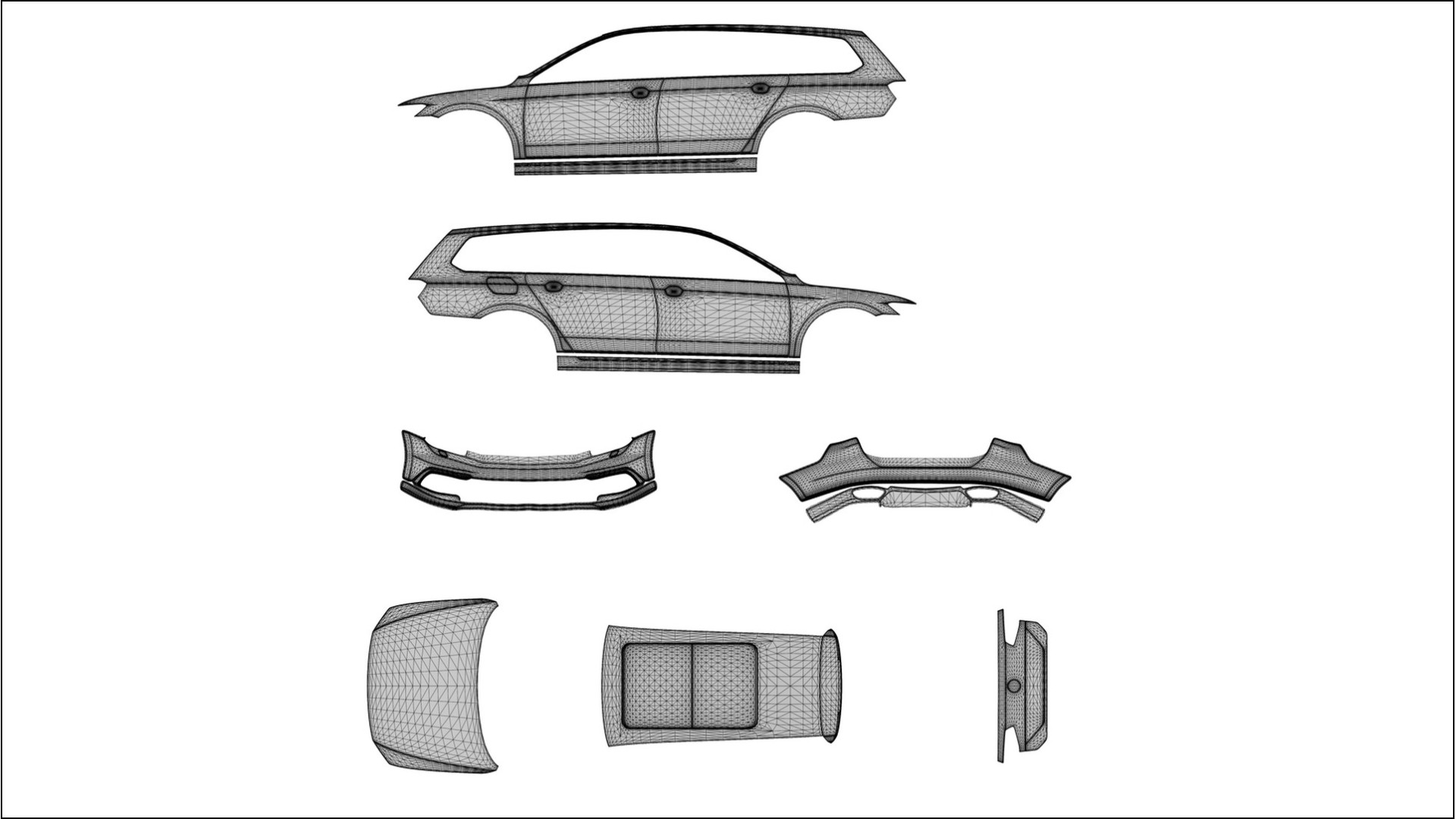 VW Passat VariantR B8 BARCELONA – Designad Wrap PPF-sats i utskrivbar polyuretanfilm