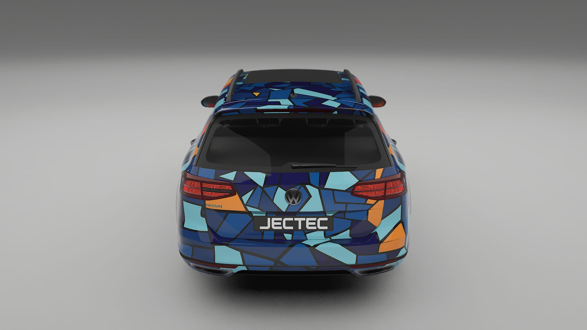 VW Passat VariantR B8 BARCELONA – Designad Wrap PPF-sats i utskrivbar polyuretanfilm