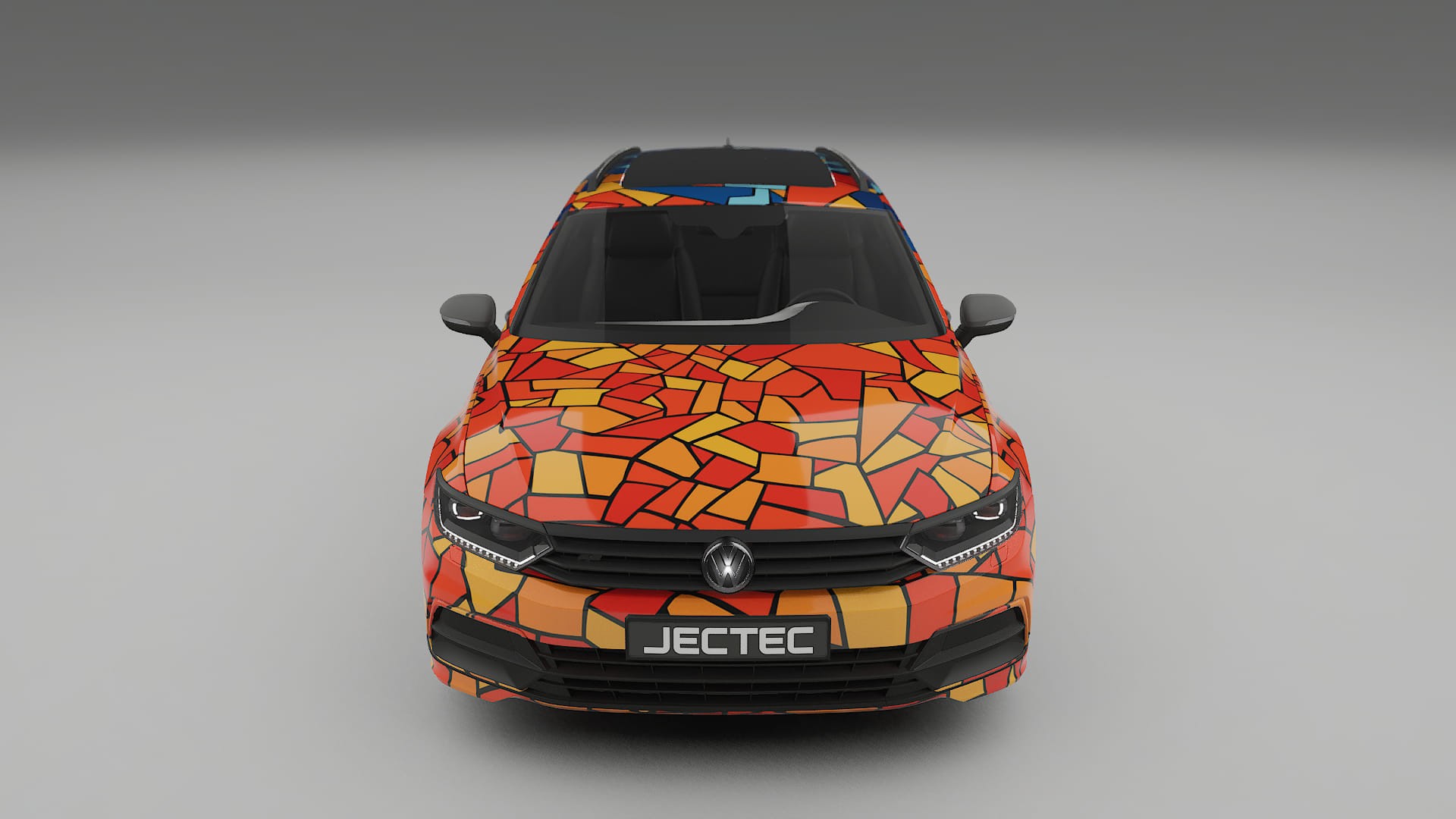 VW Passat VariantR B8 BARCELONA – Designad Wrap PPF-sats i utskrivbar polyuretanfilm