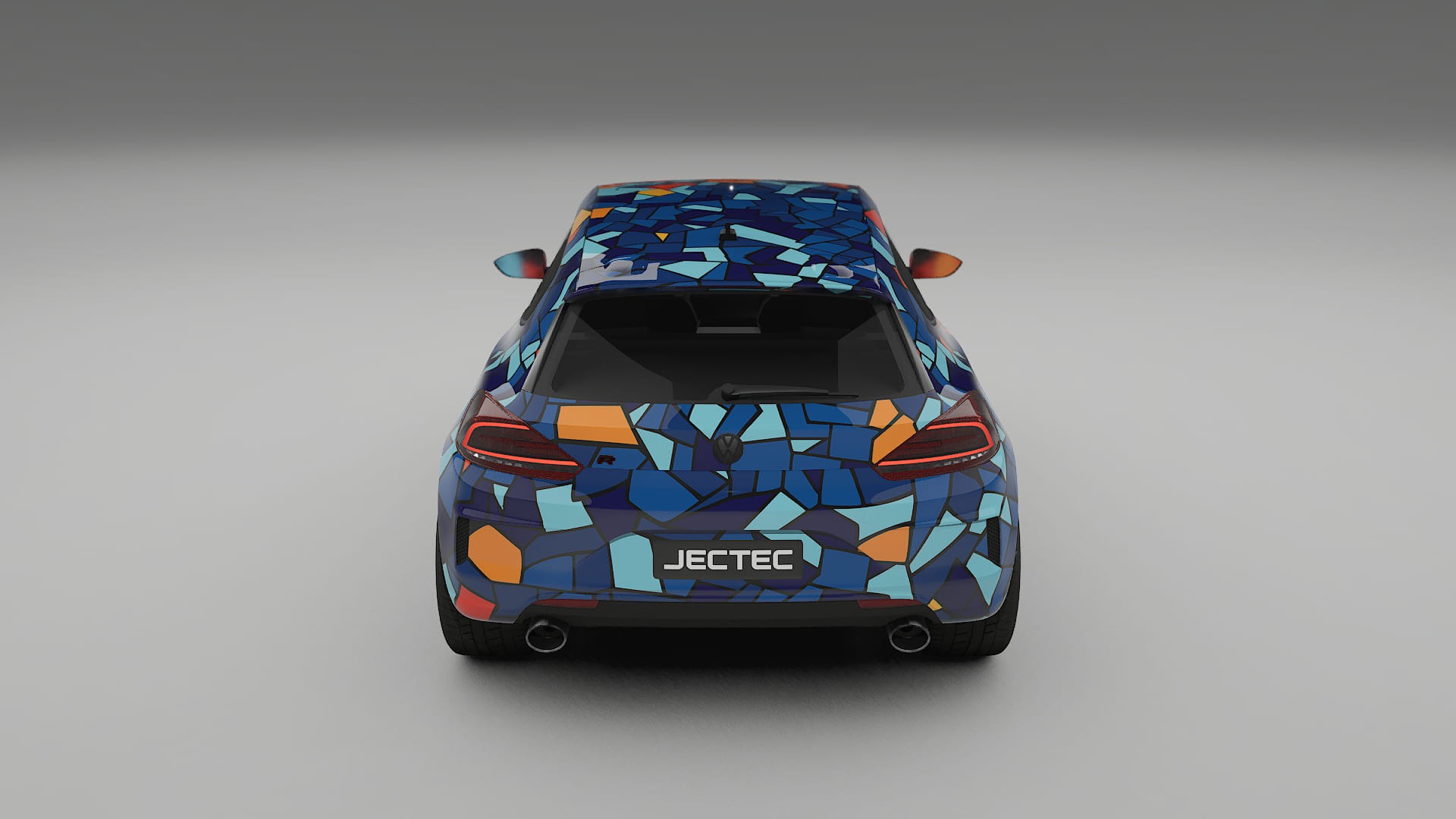 VW Scirocco R III BARCELONA – Designad Wrap PPF-sats i utskrivbar polyuretanfilm