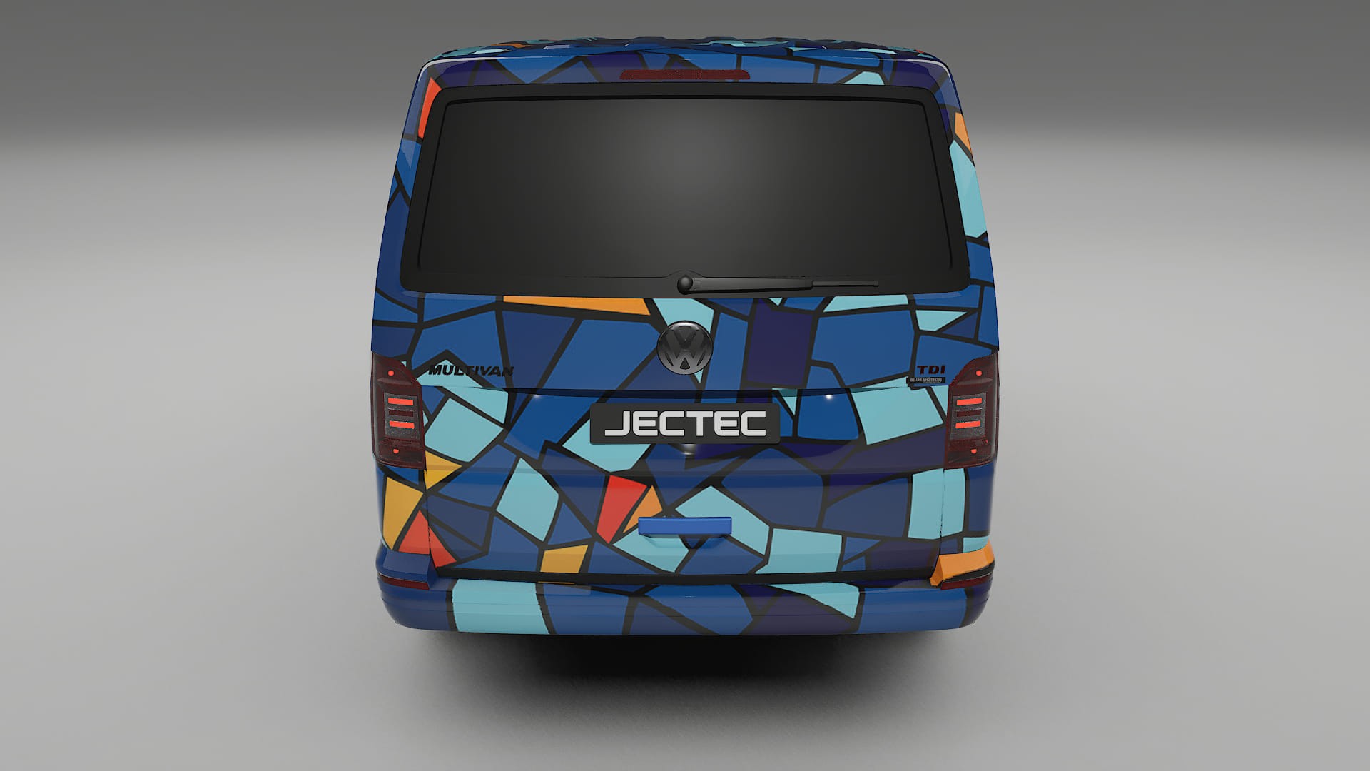 VW Transporter T6 Multivan BARCELONA – Designad Wrap PPF-sats i utskrivbar polyuretanfilm