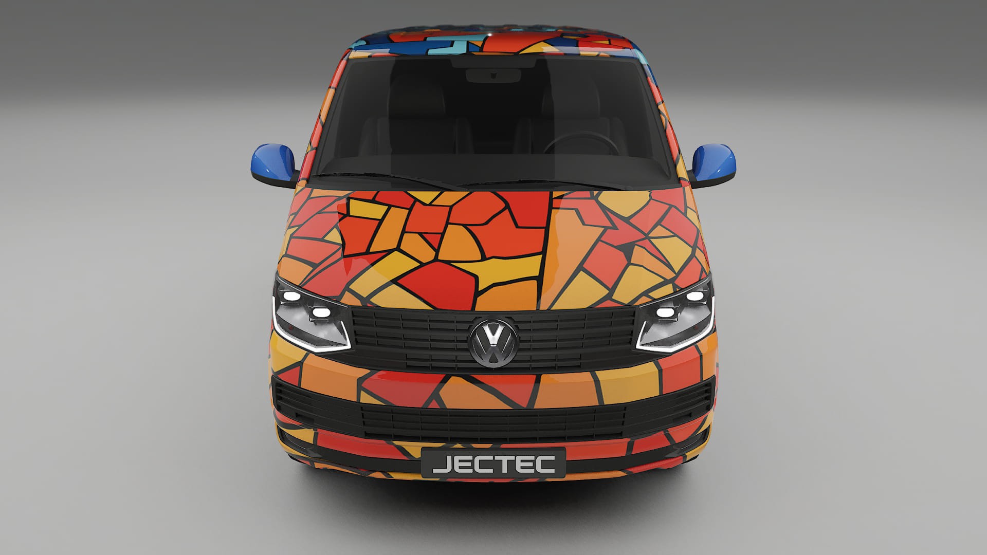 VW Transporter T6 Multivan BARCELONA – Designad Wrap PPF-sats i utskrivbar polyuretanfilm
