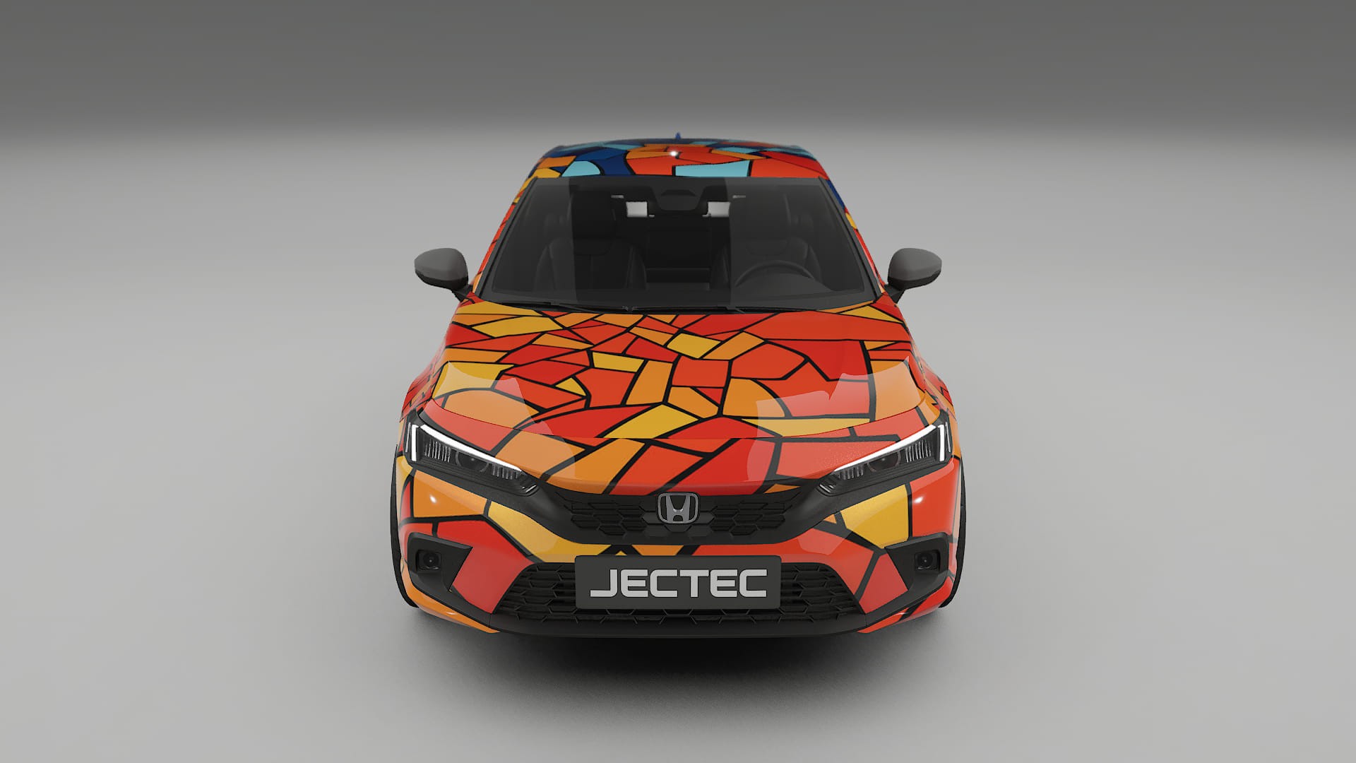 Honda Civic hatchback BARCELONA – Designad Wrap PPF-sats i utskrivbar polyuretanfilm