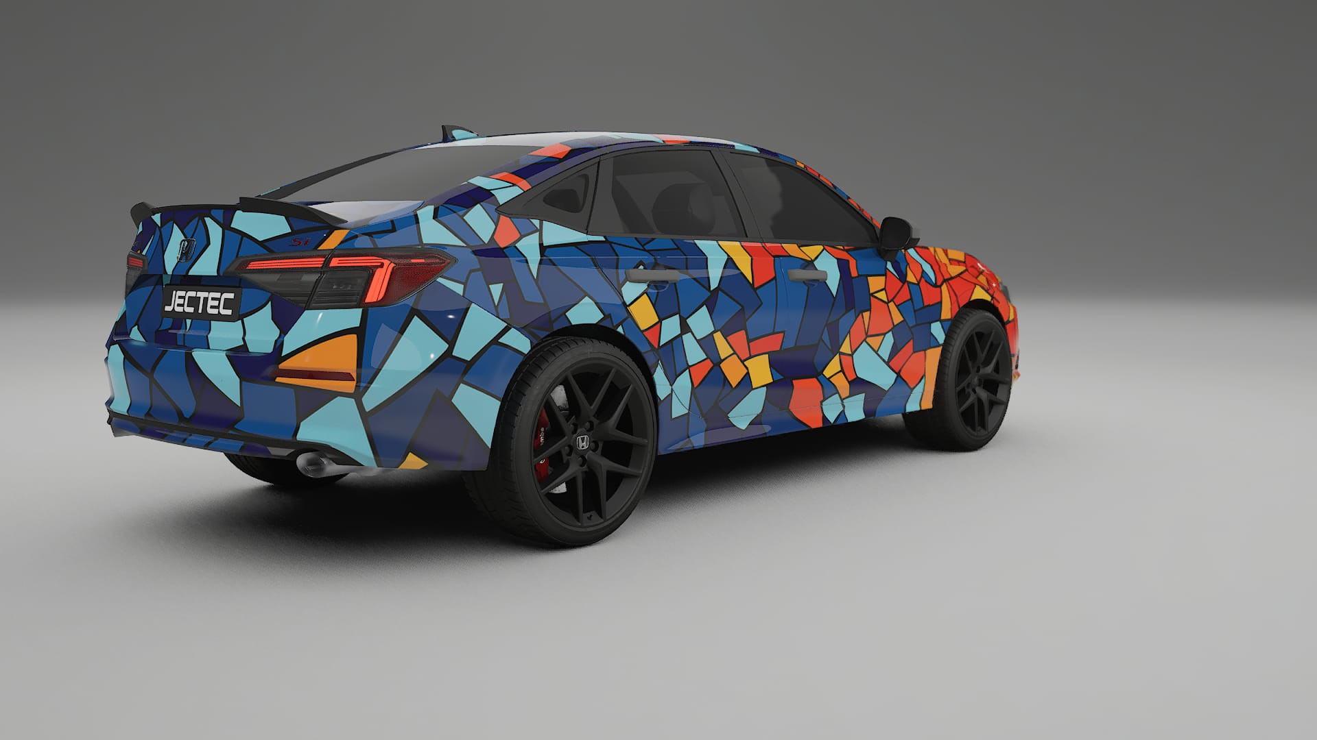 Honda Civic Si BARCELONA – Designad Wrap PPF-sats i utskrivbar polyuretanfilm
