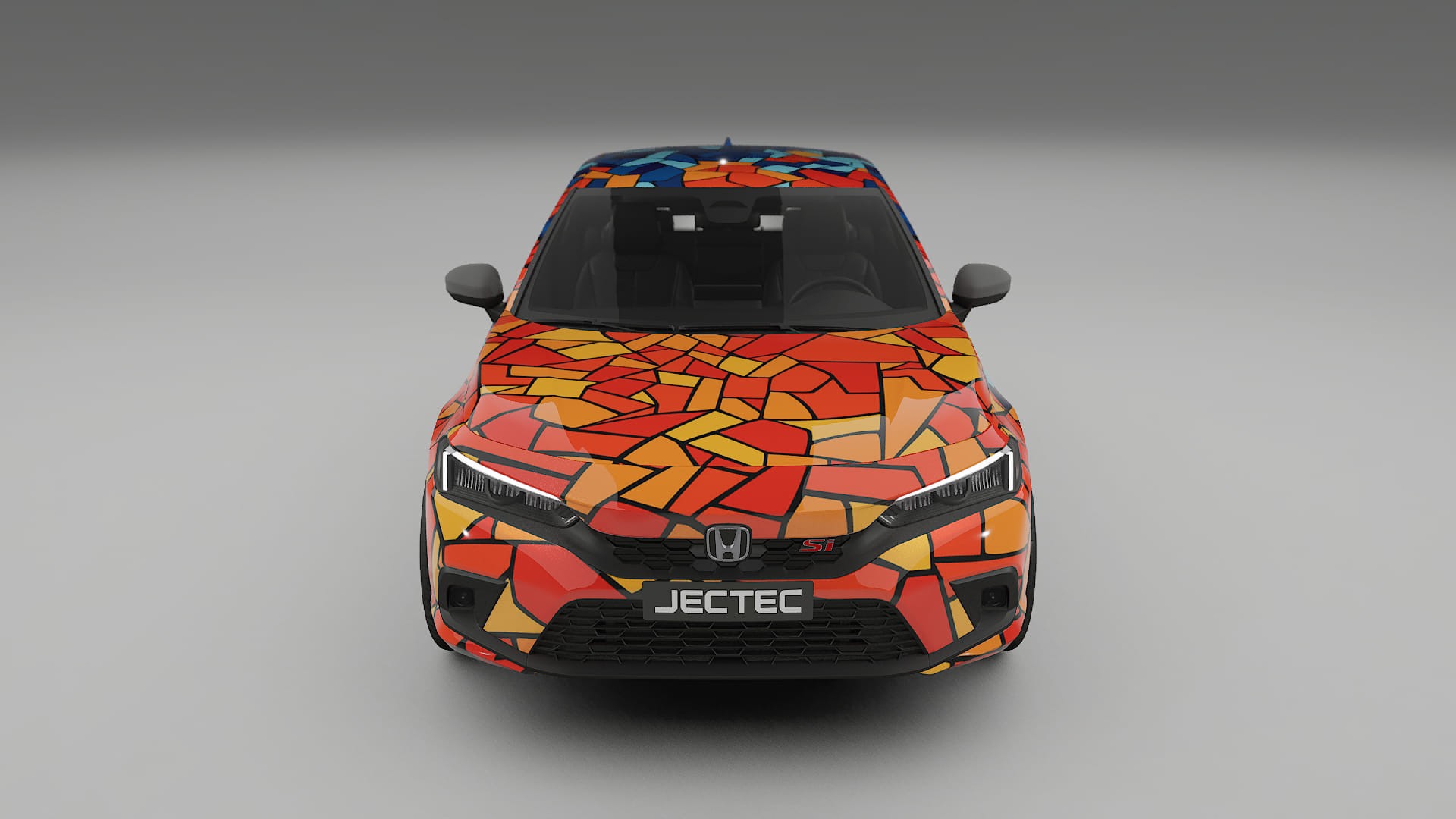 Honda Civic Si BARCELONA – Designad Wrap PPF-sats i utskrivbar polyuretanfilm