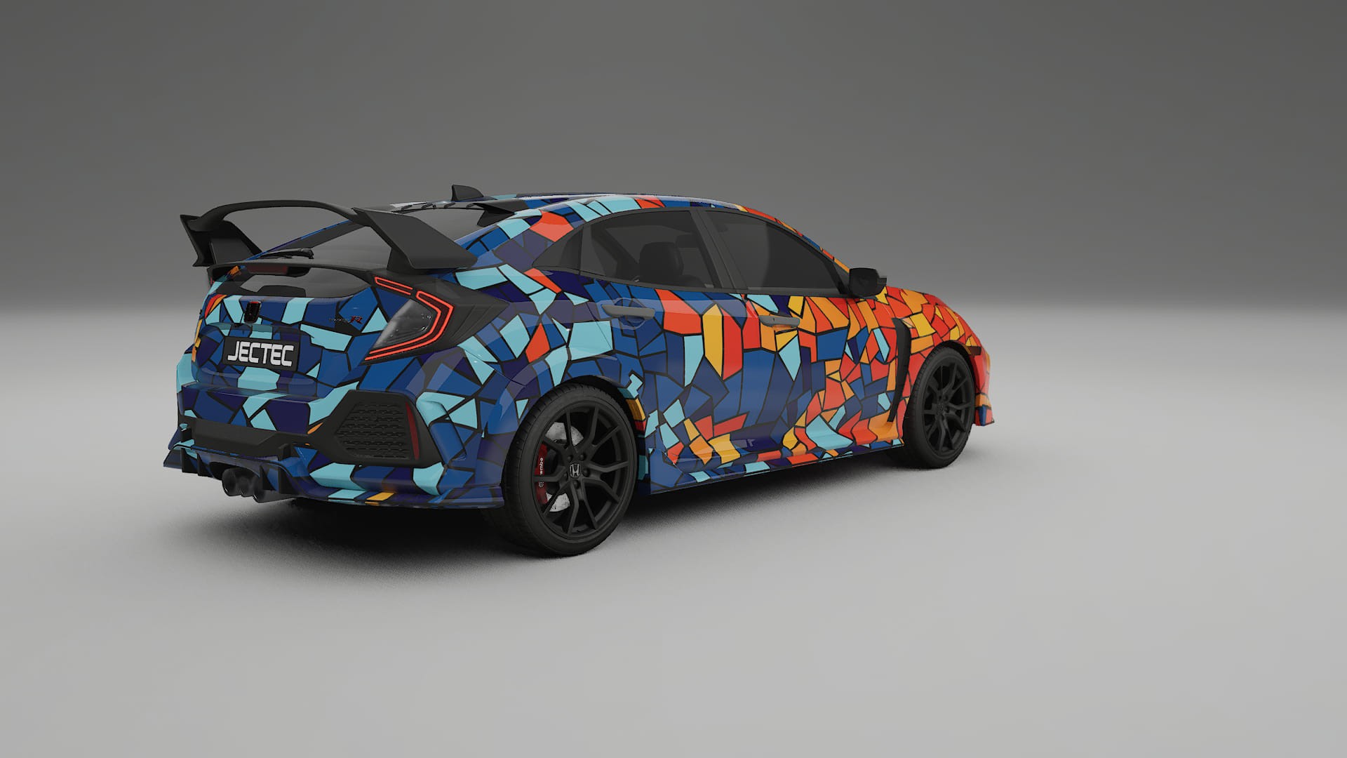Honda Civic Type-R BARCELONA – Designad Wrap PPF-sats i utskrivbar polyuretanfilm