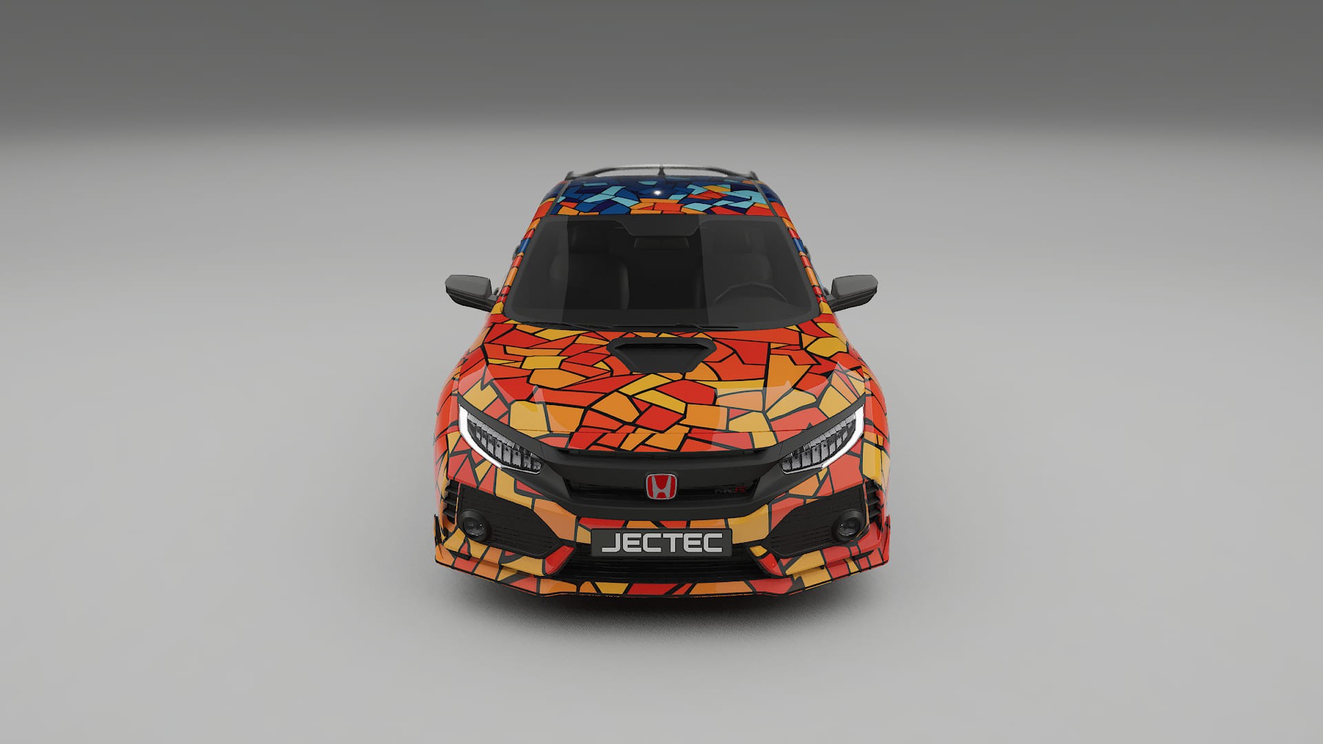 Honda Civic Type-R BARCELONA – Designad Wrap PPF-sats i utskrivbar polyuretanfilm