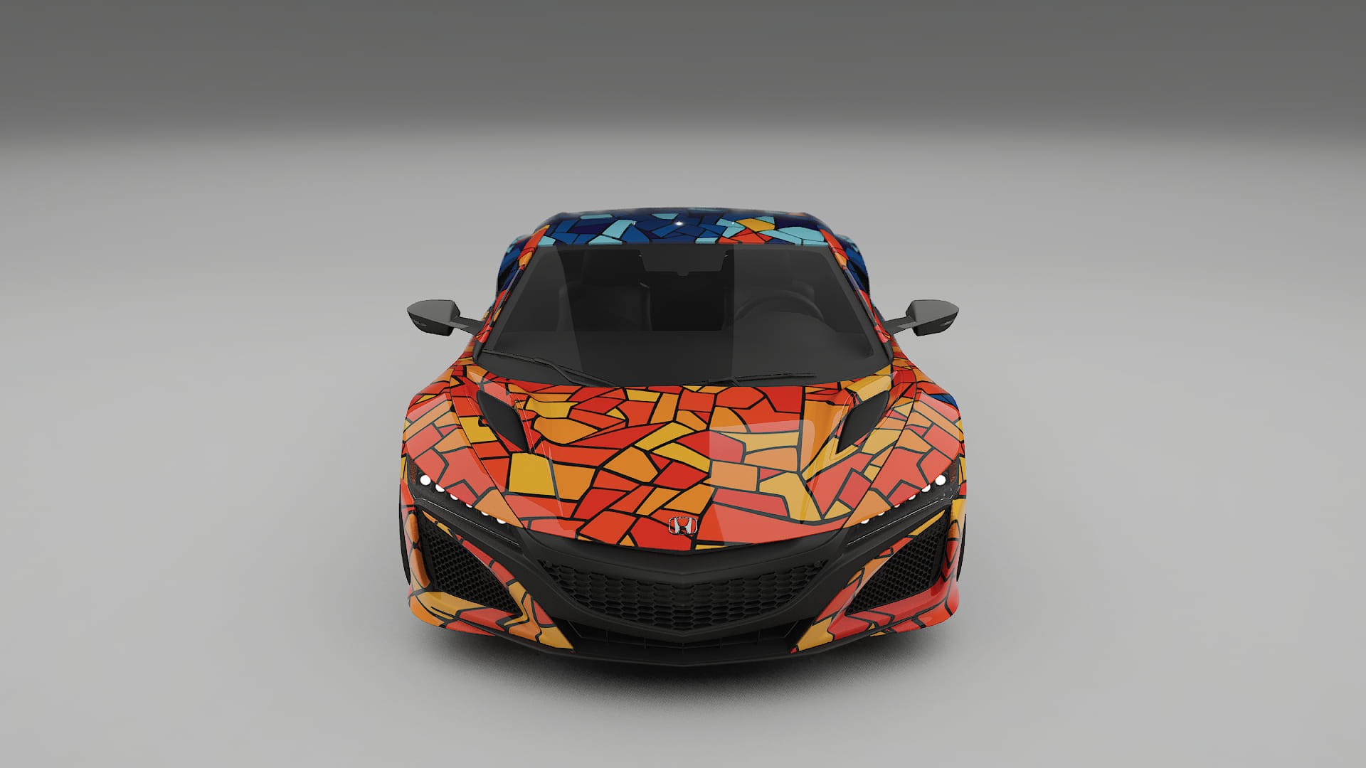Honda NSX prefacelift pre-LCI BARCELONA – Designad Wrap PPF-sats i utskrivbar polyuretanfilm