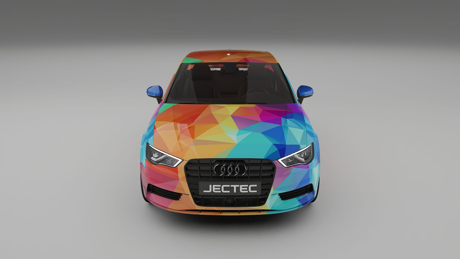 Audi A3 8V sedan prefacelift pre-LCI VECTOR VIBE – Designad Wrap PPF-sats i utskrivbar polyuretanfilm