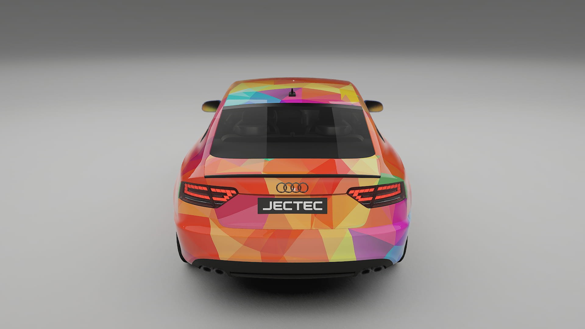 Audi A5 8T Sportback prefacelift pre-LCI VECTOR VIBE – Designad Wrap PPF-sats i utskrivbar polyuretanfilm