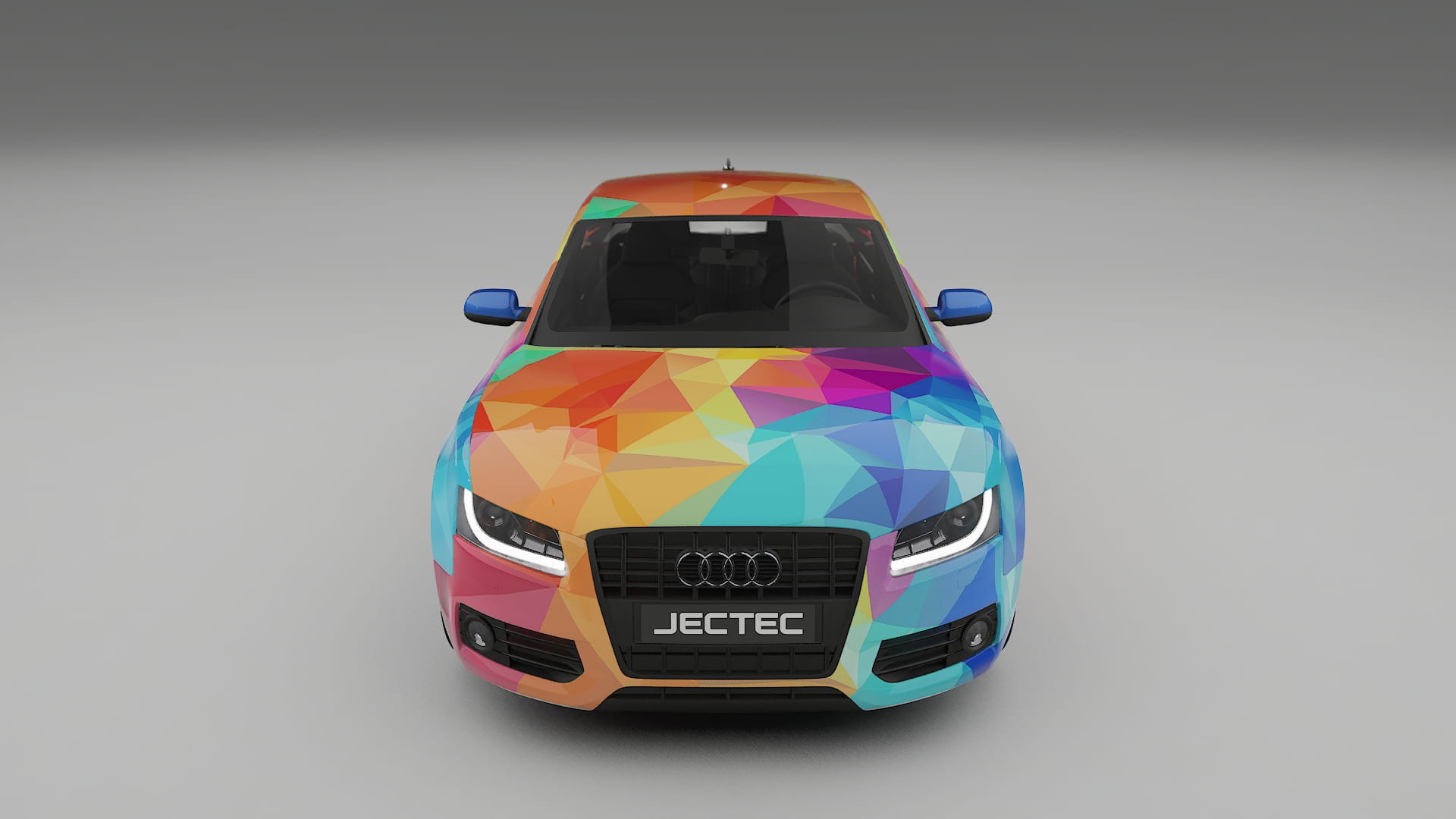 Audi A5 8T Sportback prefacelift pre-LCI VECTOR VIBE – Designad Wrap PPF-sats i utskrivbar polyuretanfilm