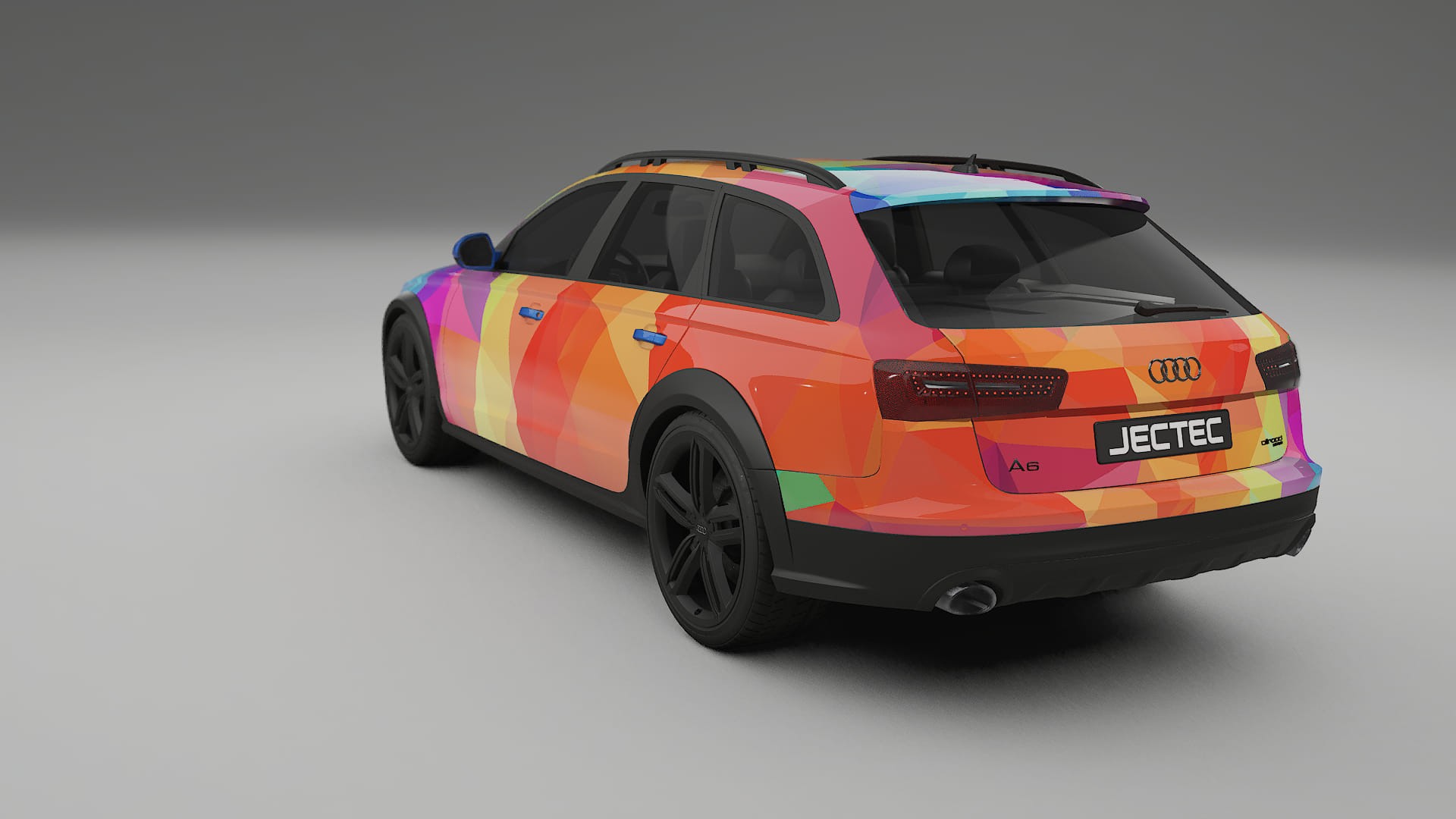 Audi A6 Allroad C7 prefacelift pre-LCI VECTOR VIBE – Designad Wrap PPF-sats i utskrivbar polyuretanfilm