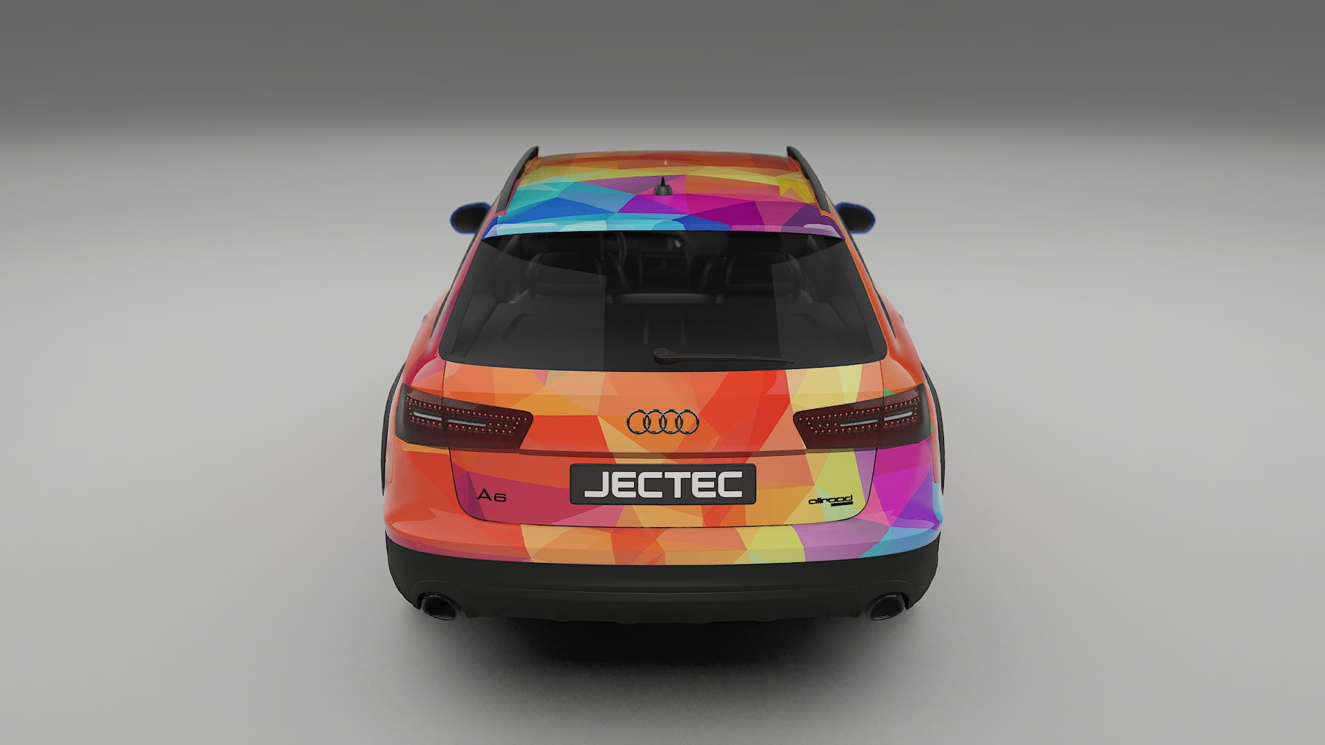 Audi A6 Allroad C7 prefacelift pre-LCI VECTOR VIBE – Designad Wrap PPF-sats i utskrivbar polyuretanfilm