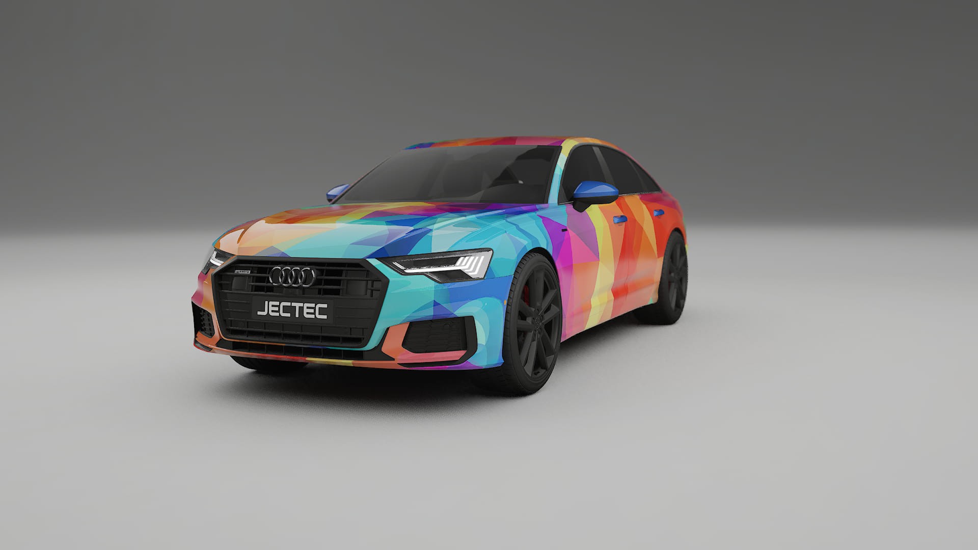 Audi A6 S-Line C8 VECTOR VIBE – Designad Wrap PPF-sats i utskrivbar polyuretanfilm