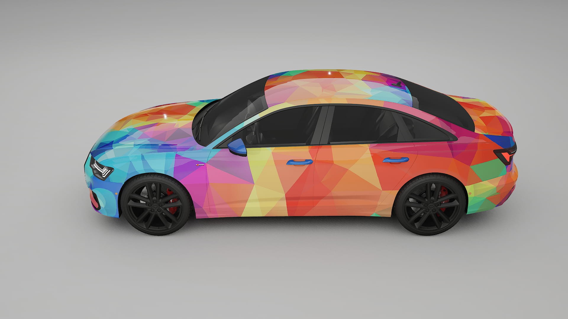 Audi A6 S-Line C8 VECTOR VIBE – Designad Wrap PPF-sats i utskrivbar polyuretanfilm