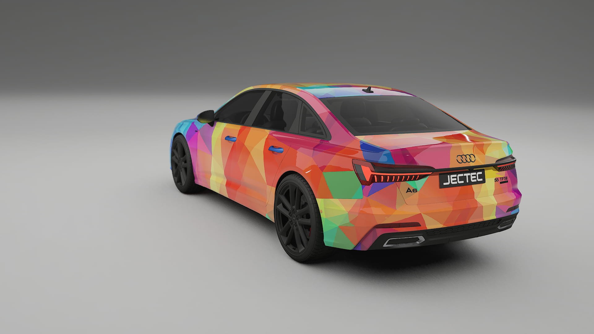 Audi A6 S-Line C8 VECTOR VIBE – Designad Wrap PPF-sats i utskrivbar polyuretanfilm