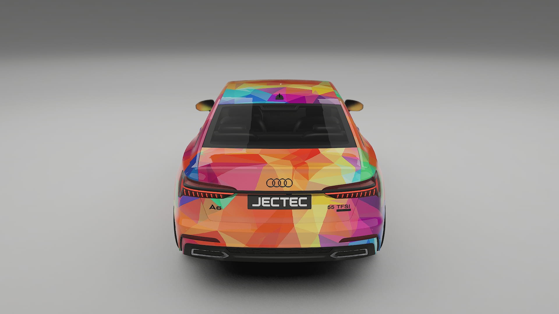 Audi A6 S-Line C8 VECTOR VIBE – Designad Wrap PPF-sats i utskrivbar polyuretanfilm