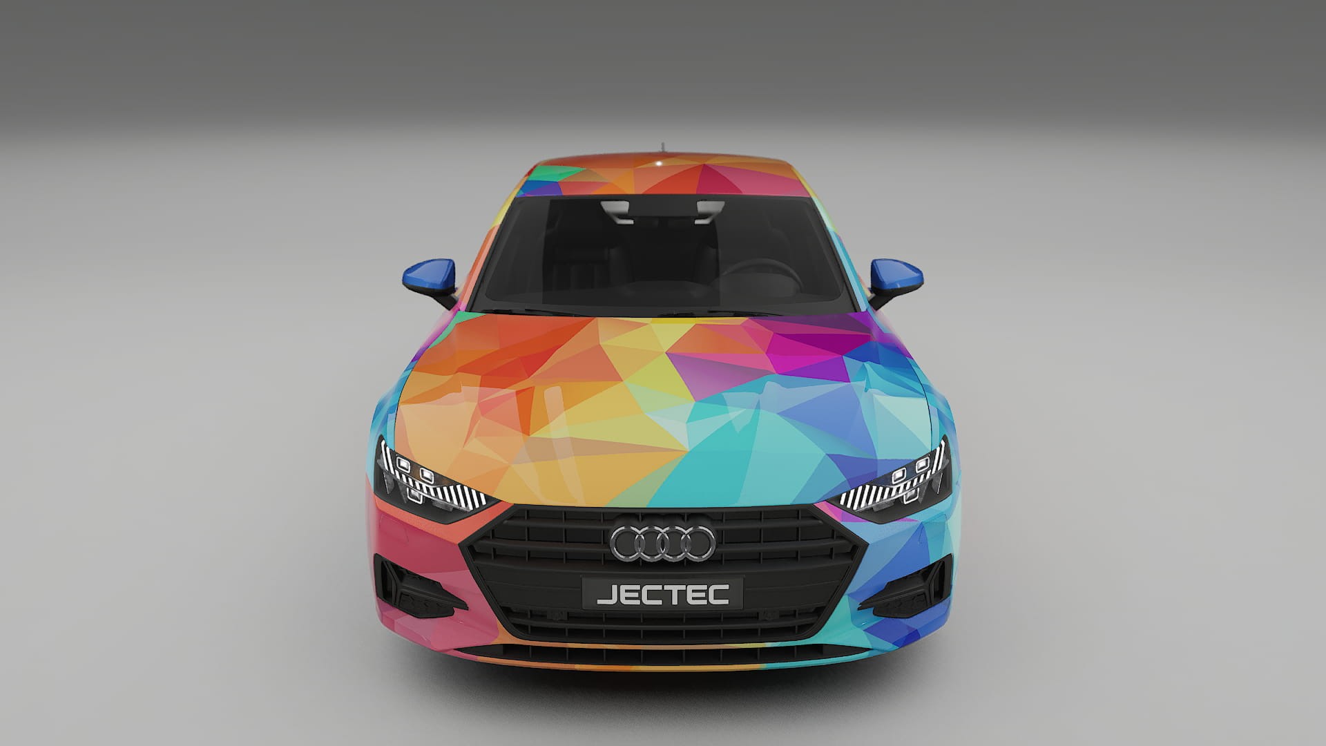 Audi A7 C8 Sportback prefacelift pre-LCI VECTOR VIBE – Designad Wrap PPF-sats i utskrivbar polyuretanfilm