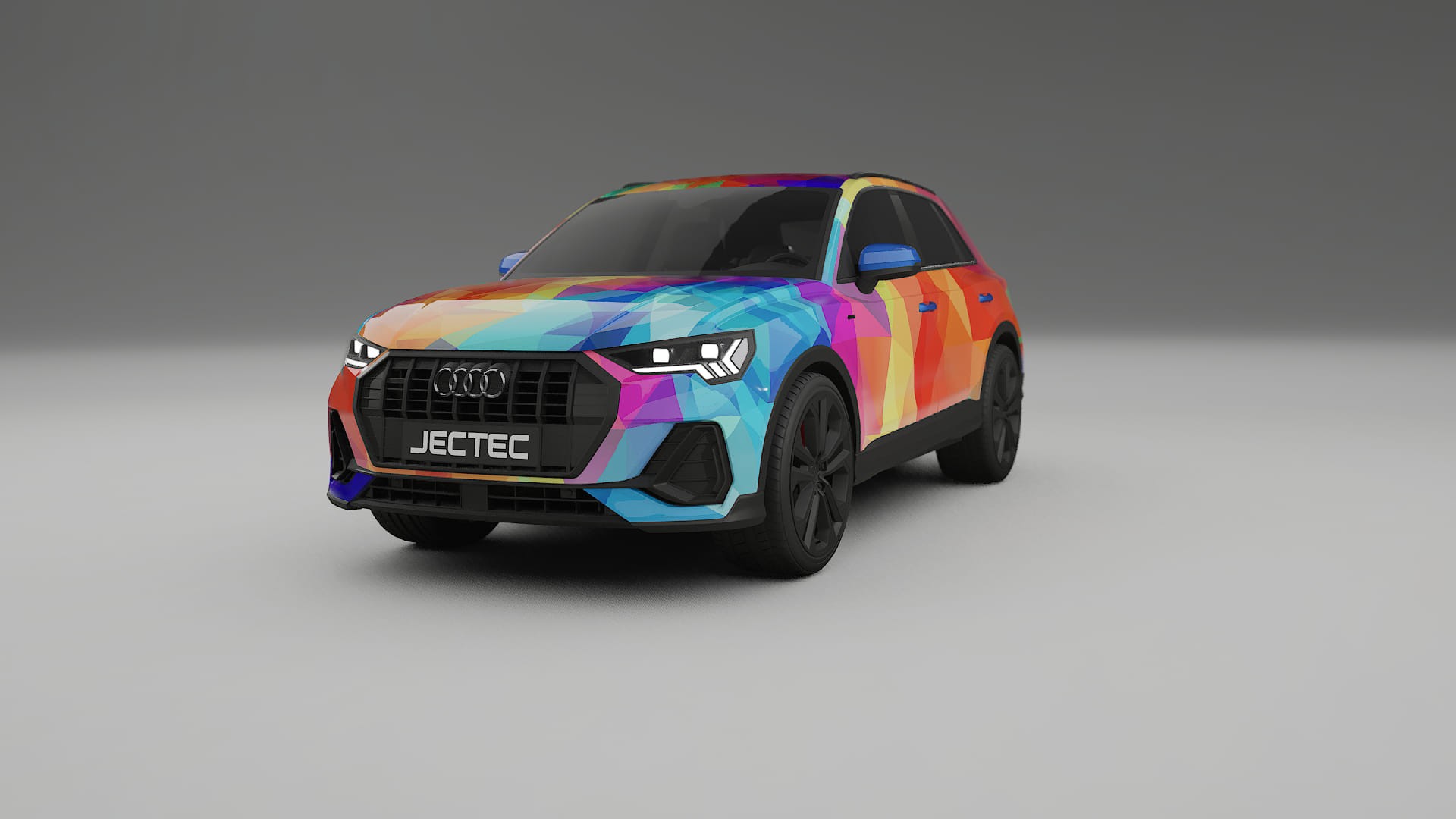 Audi Q3 S-Line F3 VECTOR VIBE – Designad Wrap PPF-sats i utskrivbar polyuretanfilm