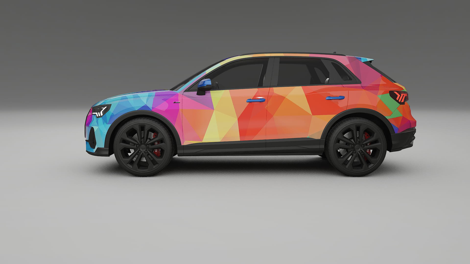 Audi Q3 S-Line F3 VECTOR VIBE – Designad Wrap PPF-sats i utskrivbar polyuretanfilm