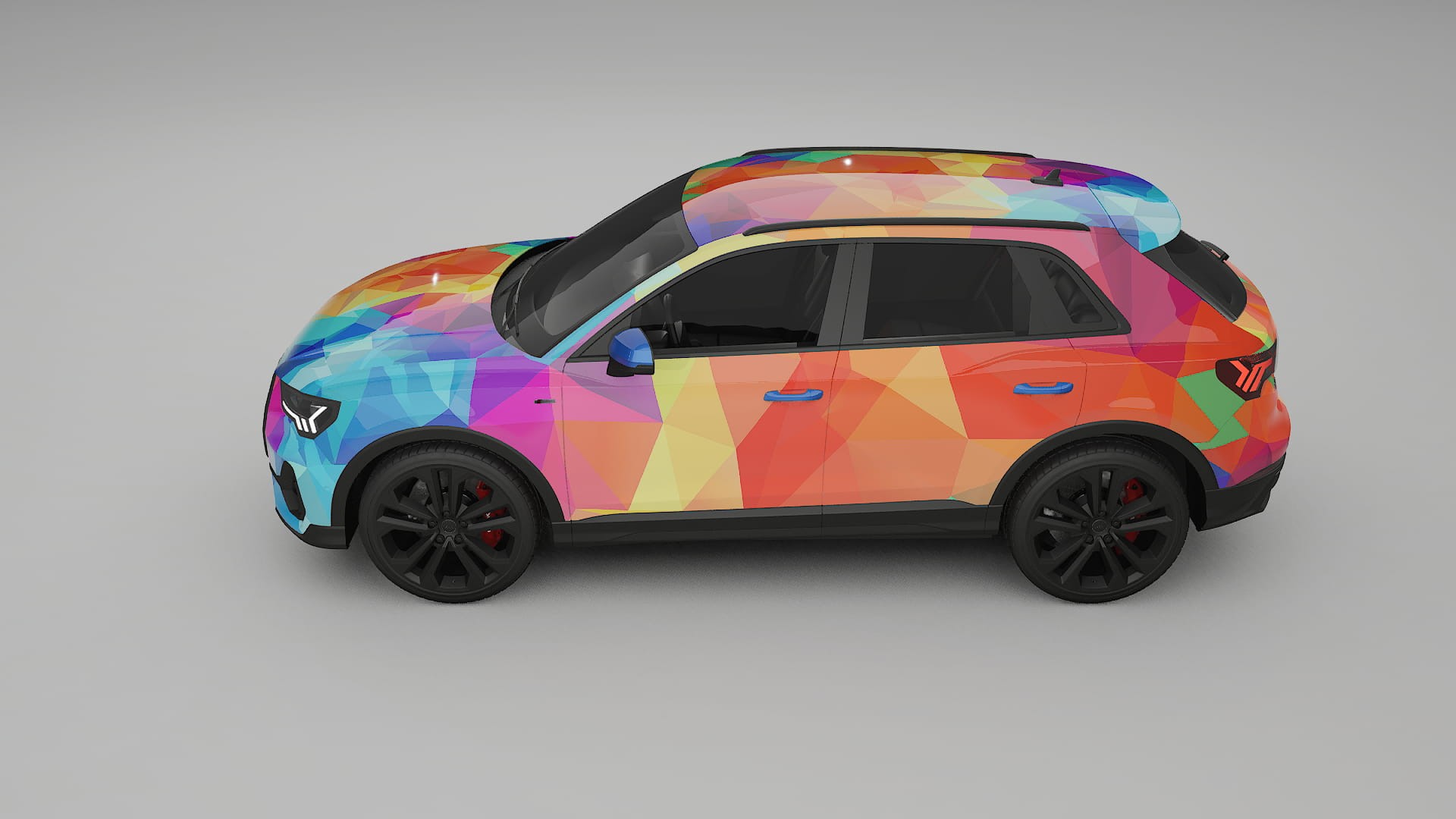 Audi Q3 S-Line F3 VECTOR VIBE – Designad Wrap PPF-sats i utskrivbar polyuretanfilm