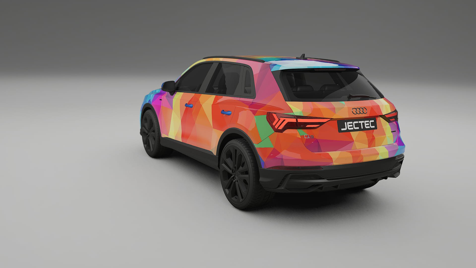 Audi Q3 S-Line F3 VECTOR VIBE – Designad Wrap PPF-sats i utskrivbar polyuretanfilm