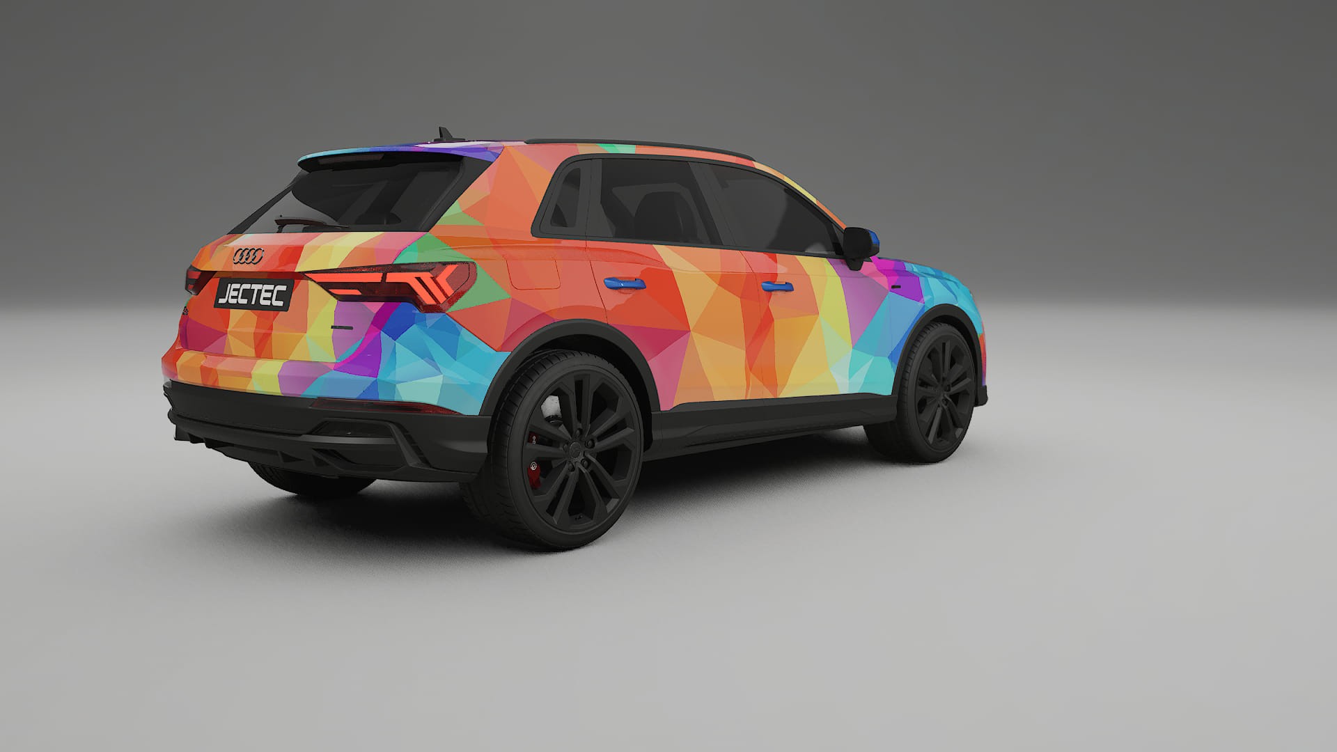 Audi Q3 S-Line F3 VECTOR VIBE – Designad Wrap PPF-sats i utskrivbar polyuretanfilm