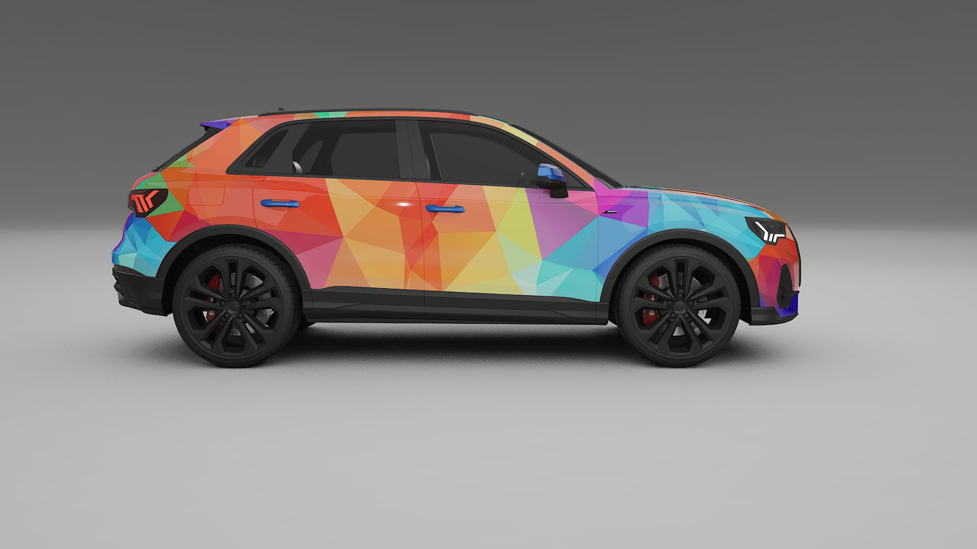 Audi Q3 S-Line F3 VECTOR VIBE – Designad Wrap PPF-sats i utskrivbar polyuretanfilm