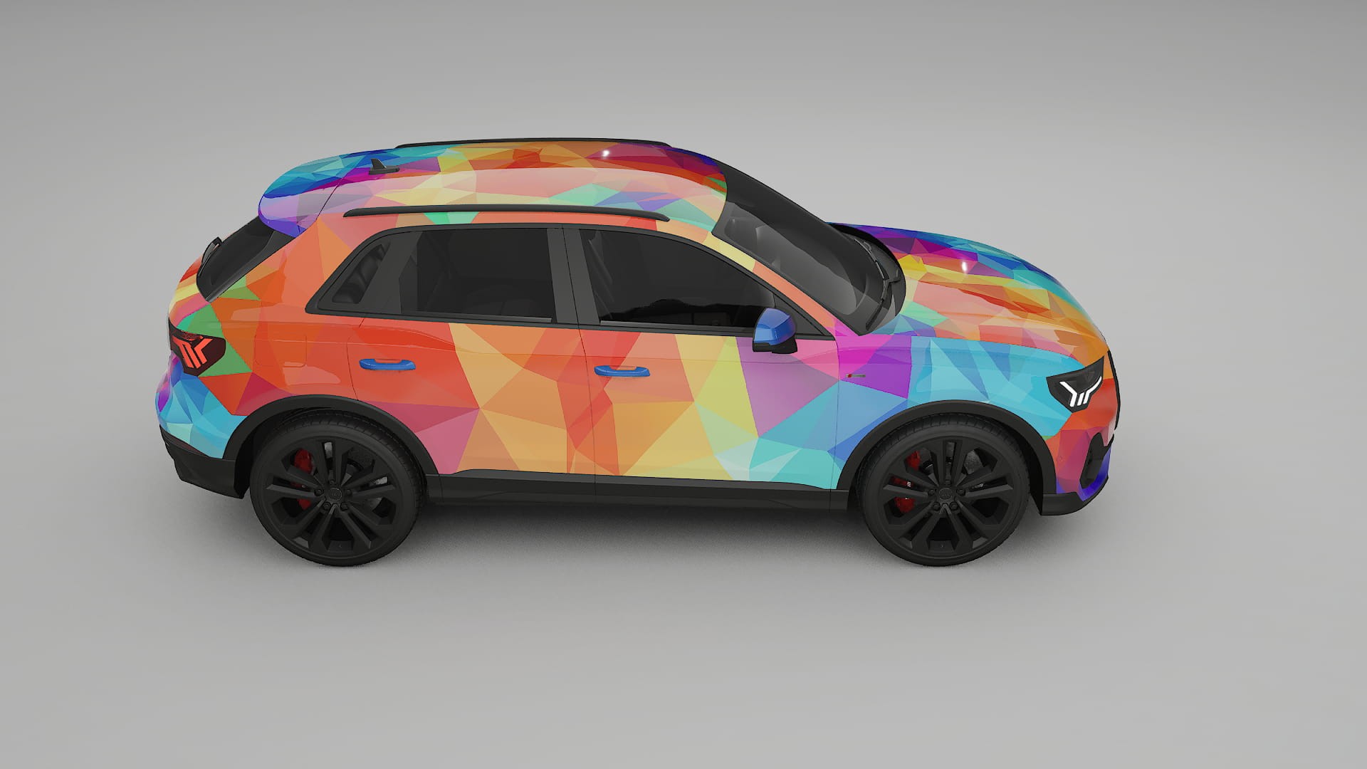 Audi Q3 S-Line F3 VECTOR VIBE – Designad Wrap PPF-sats i utskrivbar polyuretanfilm