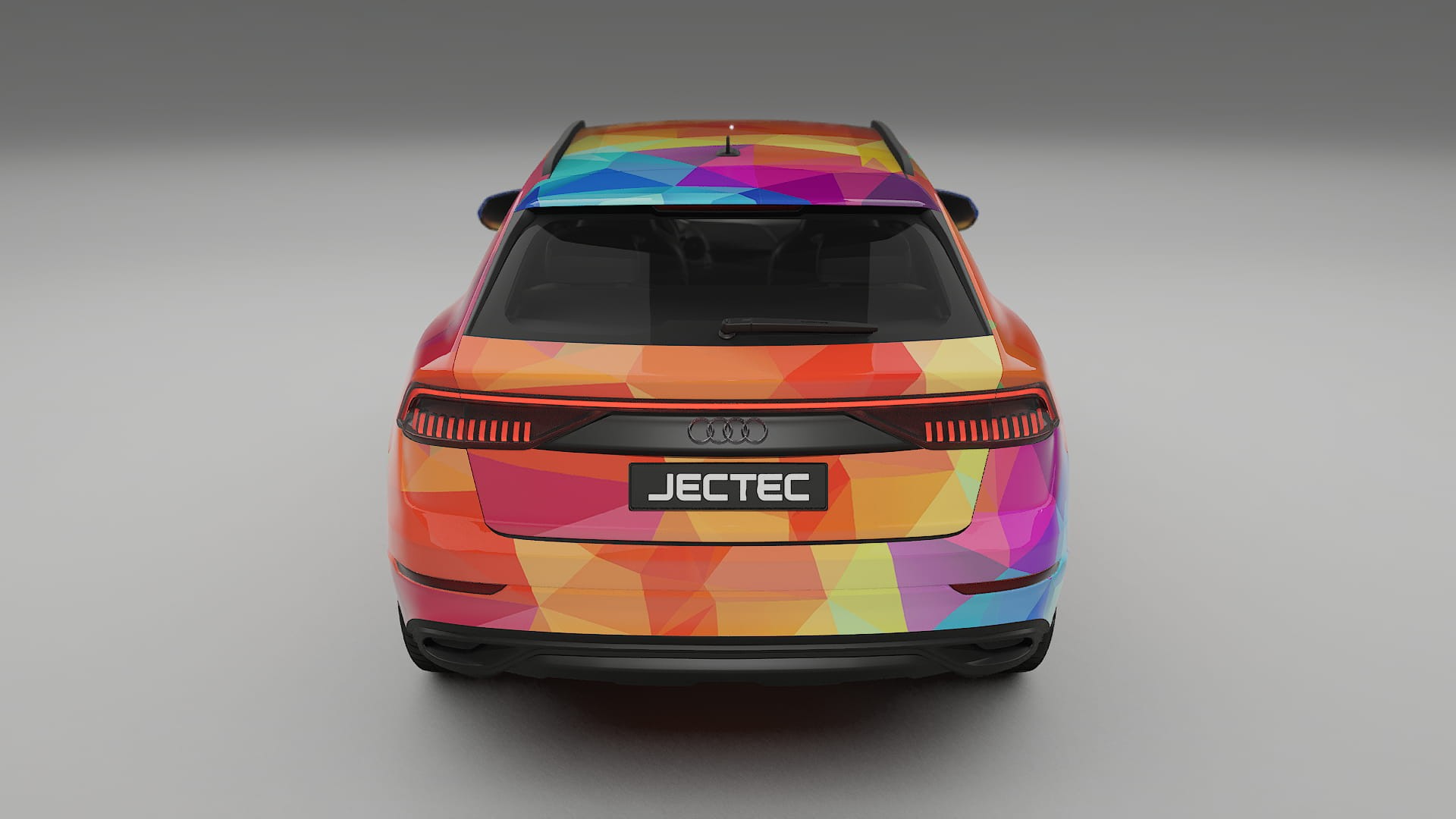 Audi Q8 F1 prefacelift pre-LCI VECTOR VIBE – Designad Wrap PPF-sats i utskrivbar polyuretanfilm