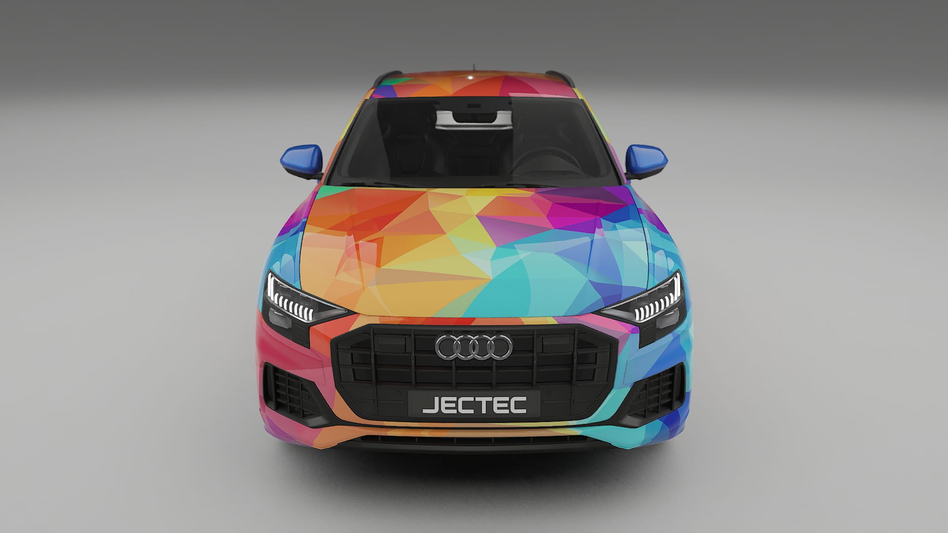 Audi Q8 F1 prefacelift pre-LCI VECTOR VIBE – Designad Wrap PPF-sats i utskrivbar polyuretanfilm