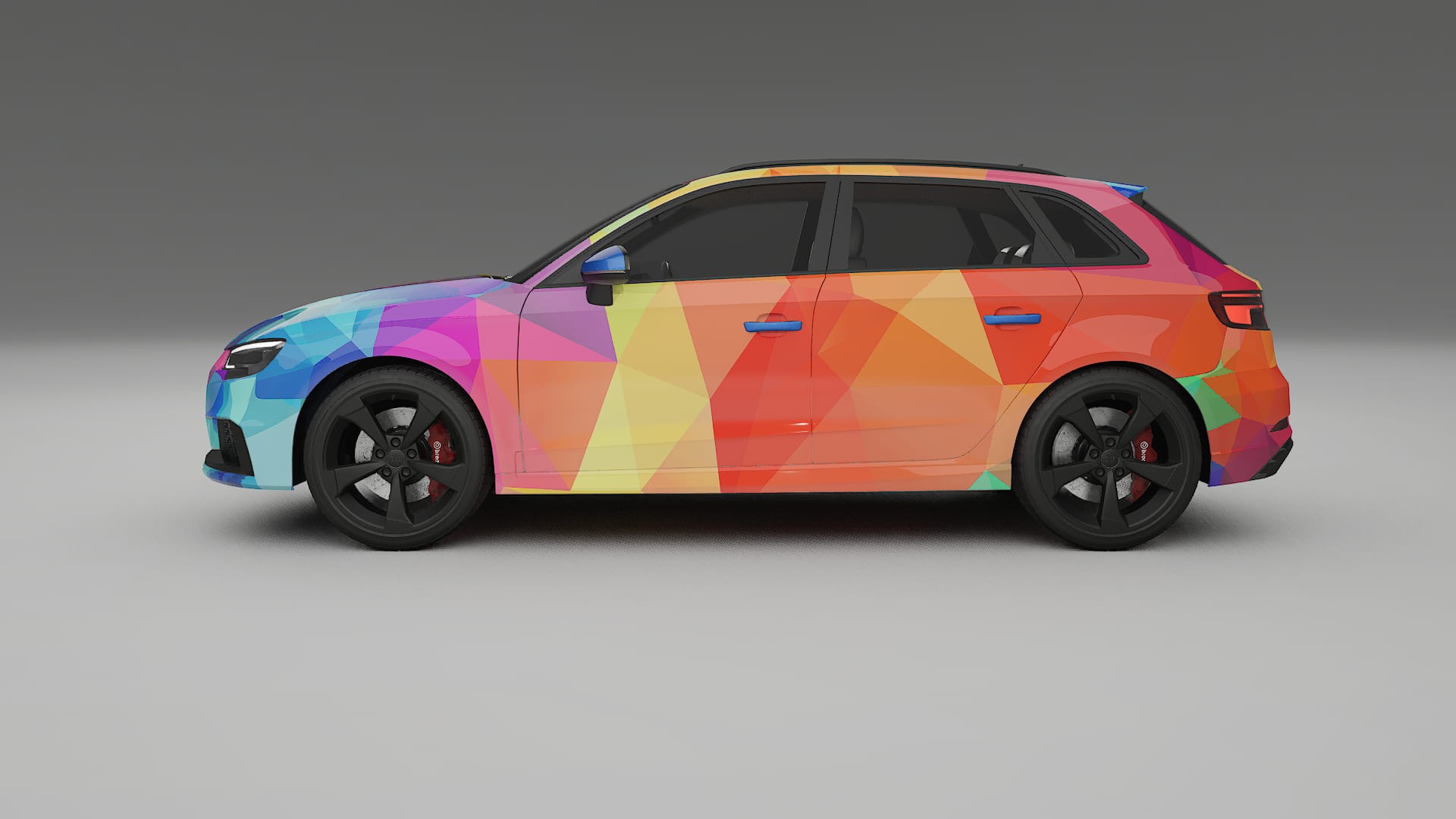 Audi RS3 Sportback 8V facelift LCI VECTOR VIBE – Designad Wrap PPF-sats i utskrivbar polyuretanfilm