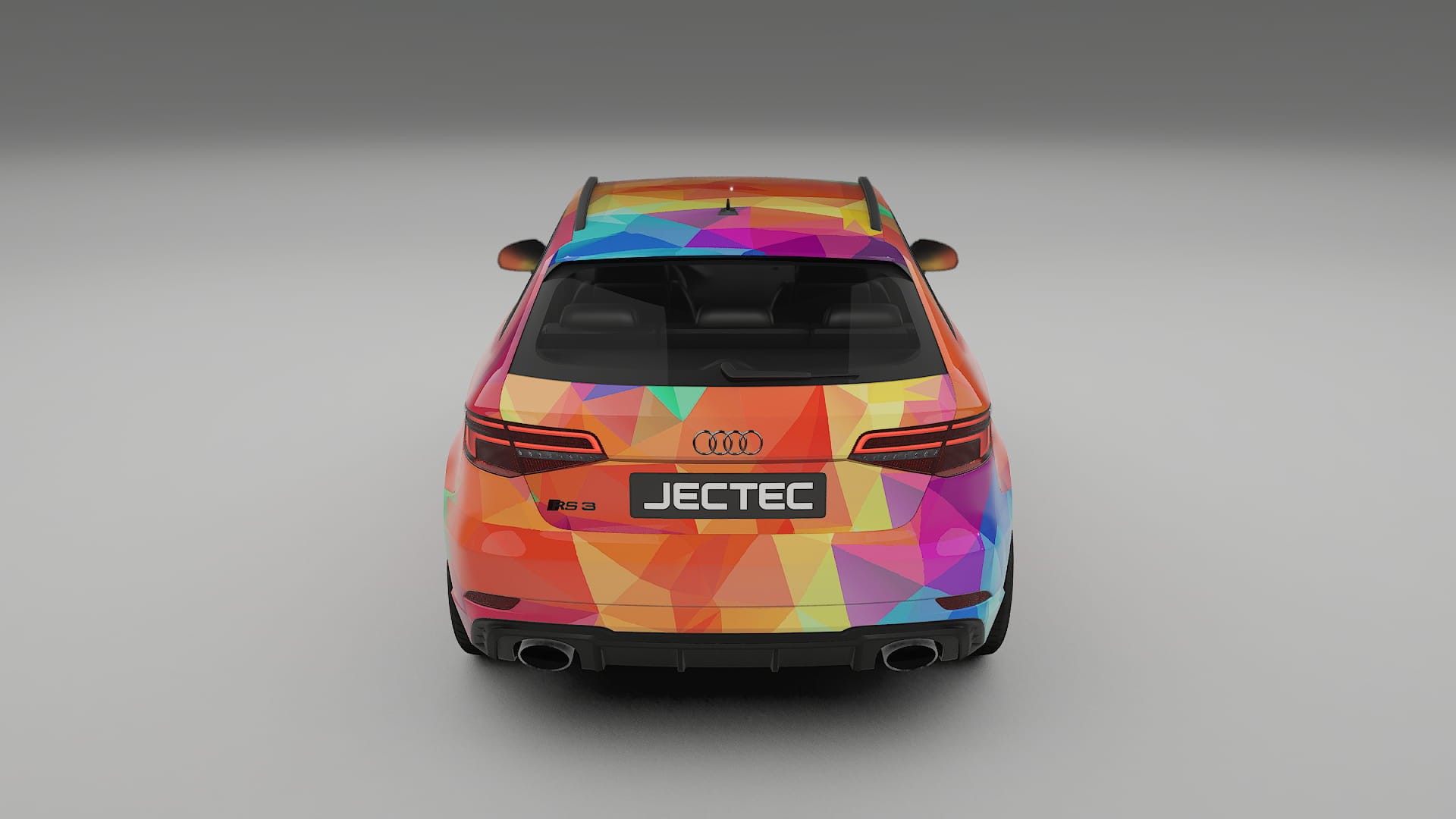 Audi RS3 Sportback 8V facelift LCI VECTOR VIBE – Designad Wrap PPF-sats i utskrivbar polyuretanfilm