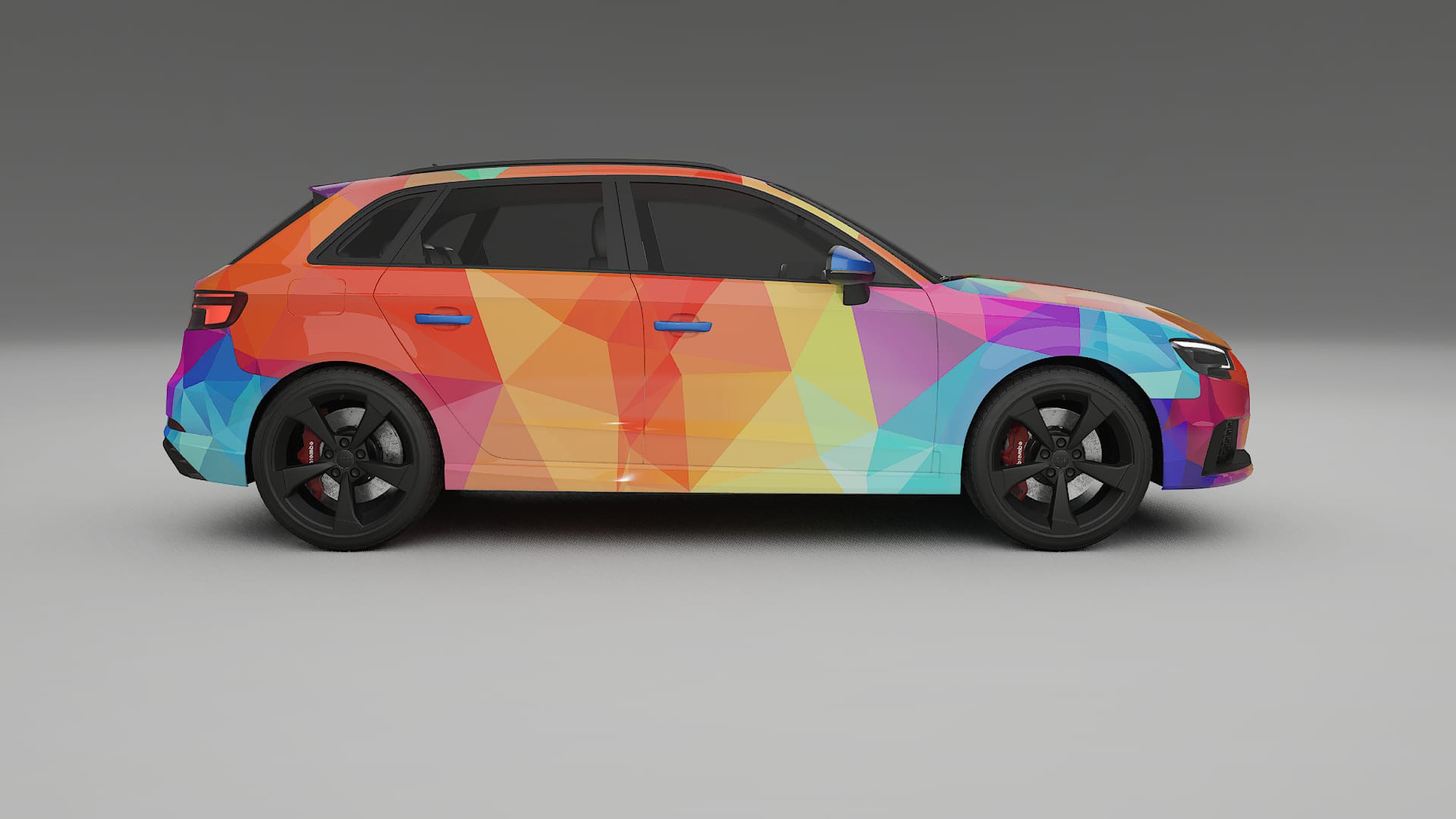 Audi RS3 Sportback 8V facelift LCI VECTOR VIBE – Designad Wrap PPF-sats i utskrivbar polyuretanfilm