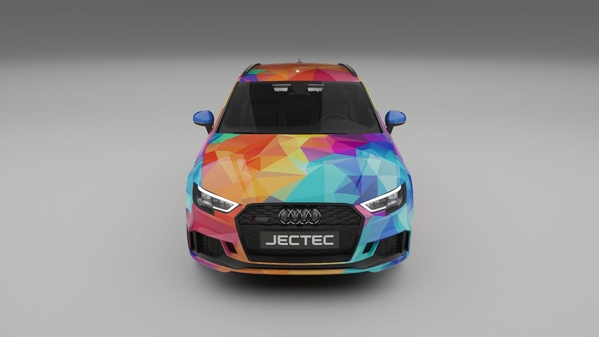 Audi RS3 Sportback 8V facelift LCI VECTOR VIBE – Designad Wrap PPF-sats i utskrivbar polyuretanfilm
