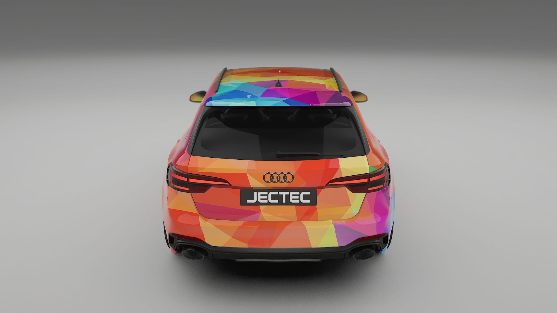 Audi RS4 Avant B9 prefacelift pre-LCI VECTOR VIBE – Designad Wrap PPF-sats i utskrivbar polyuretanfilm