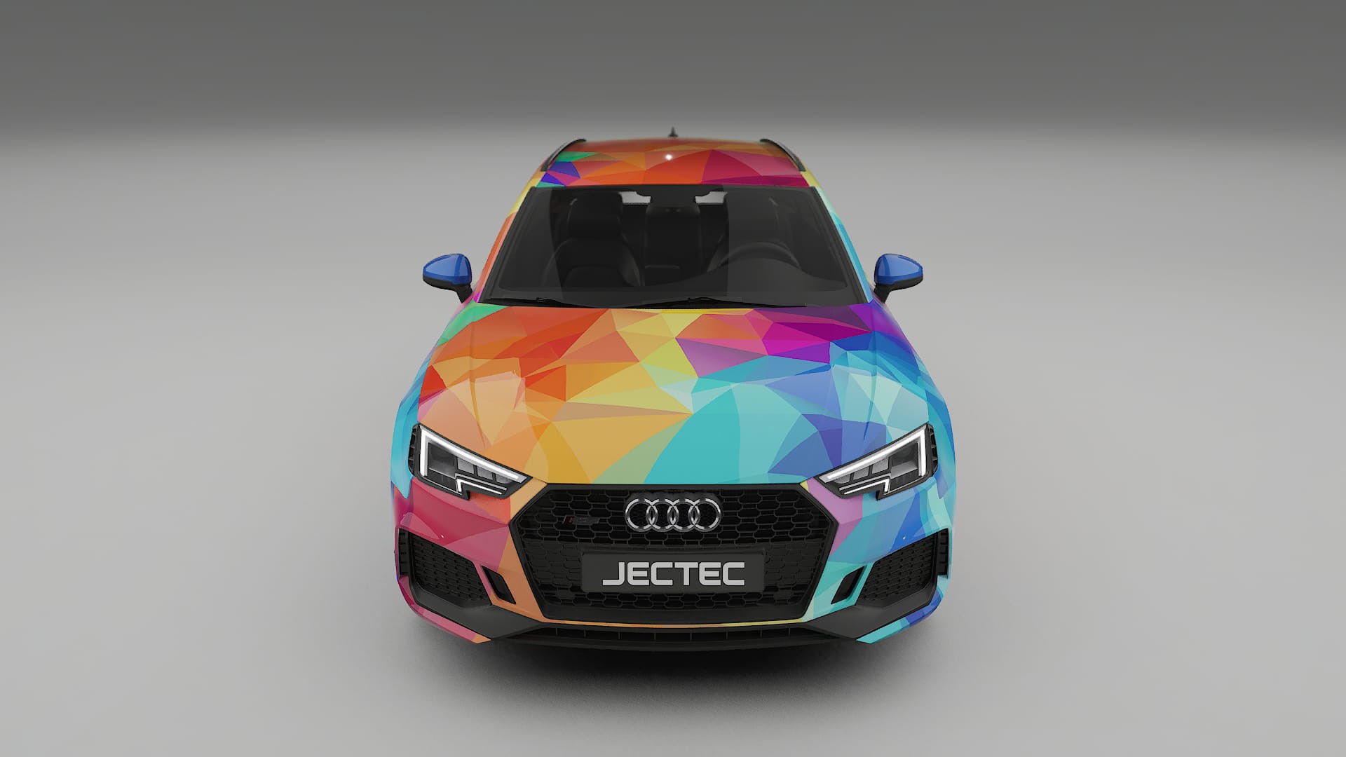 Audi RS4 Avant B9 prefacelift pre-LCI VECTOR VIBE – Designad Wrap PPF-sats i utskrivbar polyuretanfilm