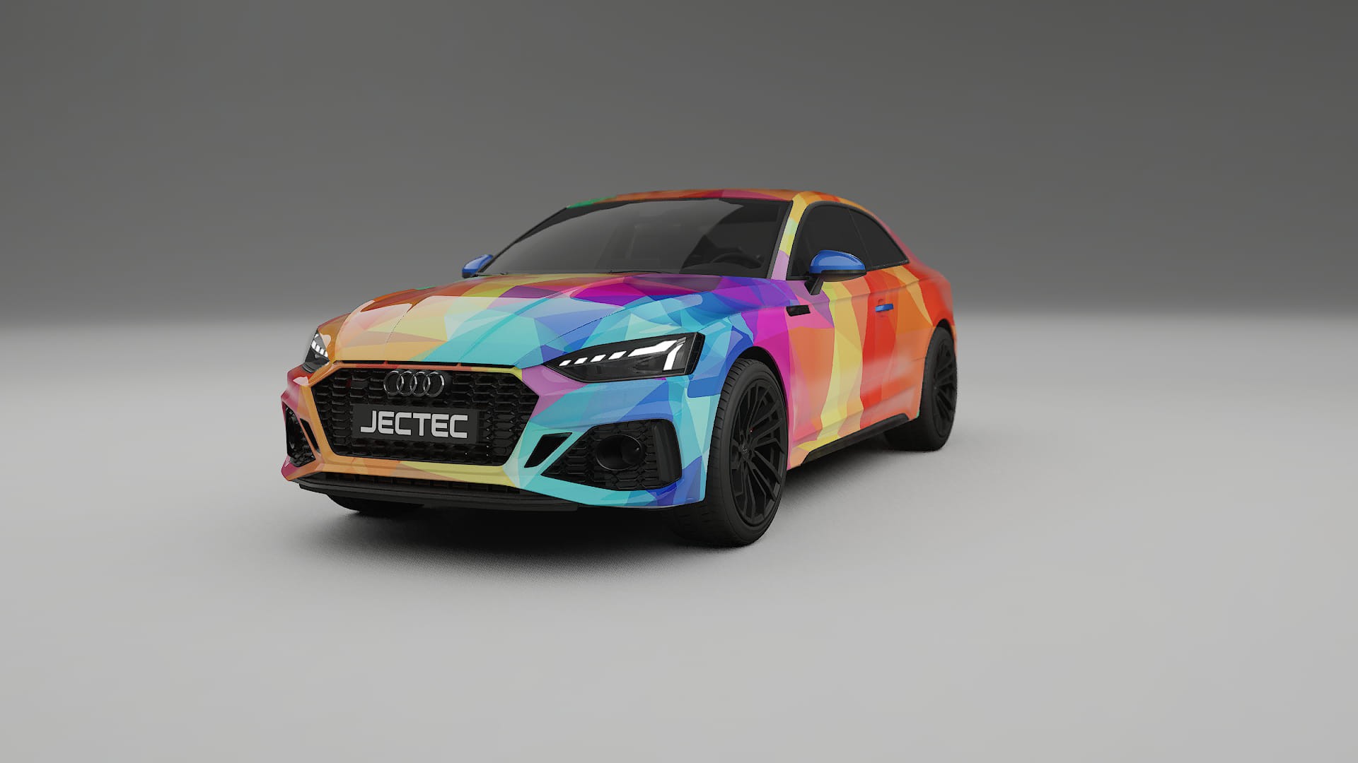 Audi RS5 Coupe B9 facelift pre-LCI VECTOR VIBE – Designad Wrap PPF-sats i utskrivbar polyuretanfilm