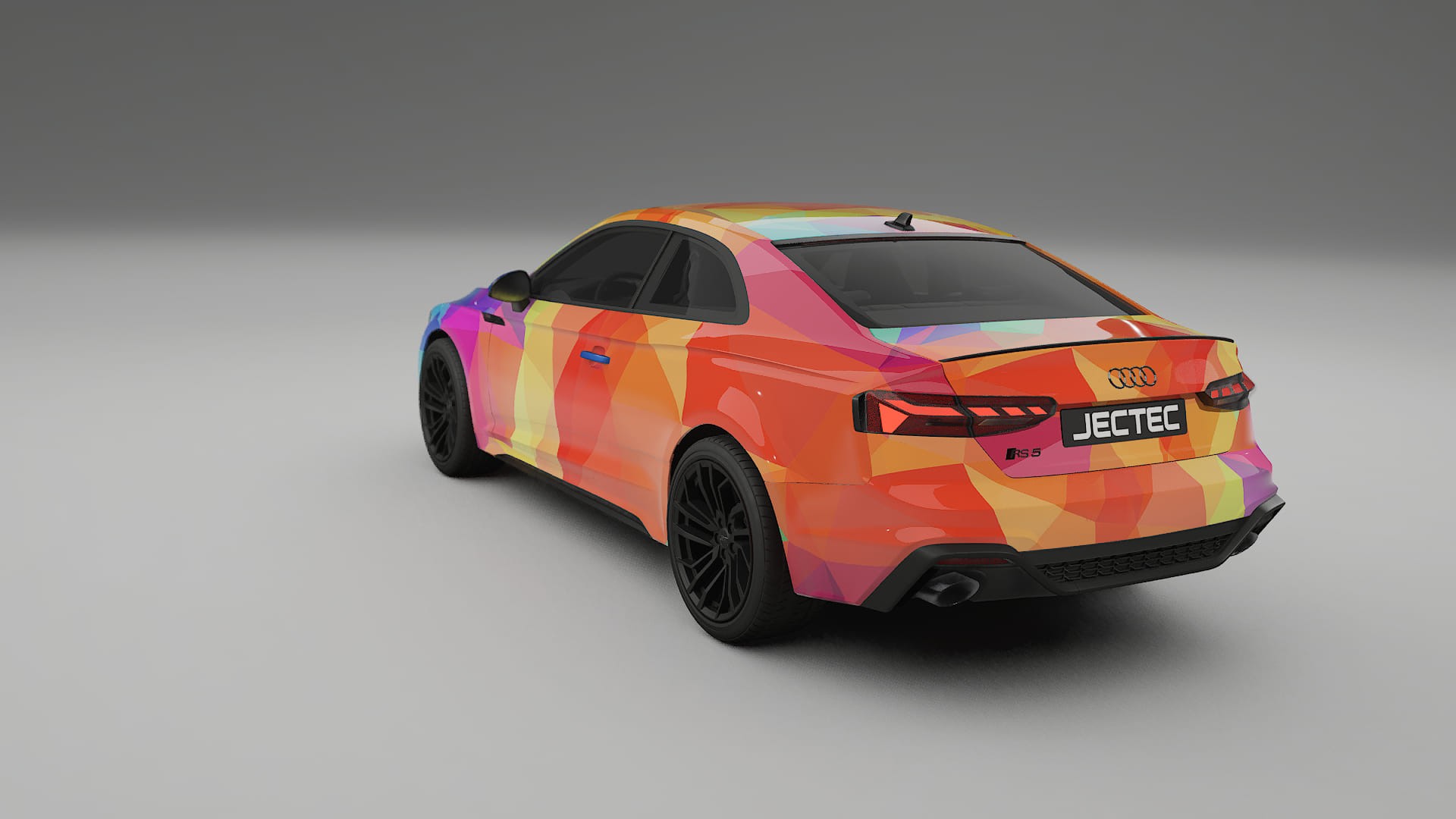 Audi RS5 Coupe B9 facelift pre-LCI VECTOR VIBE – Designad Wrap PPF-sats i utskrivbar polyuretanfilm