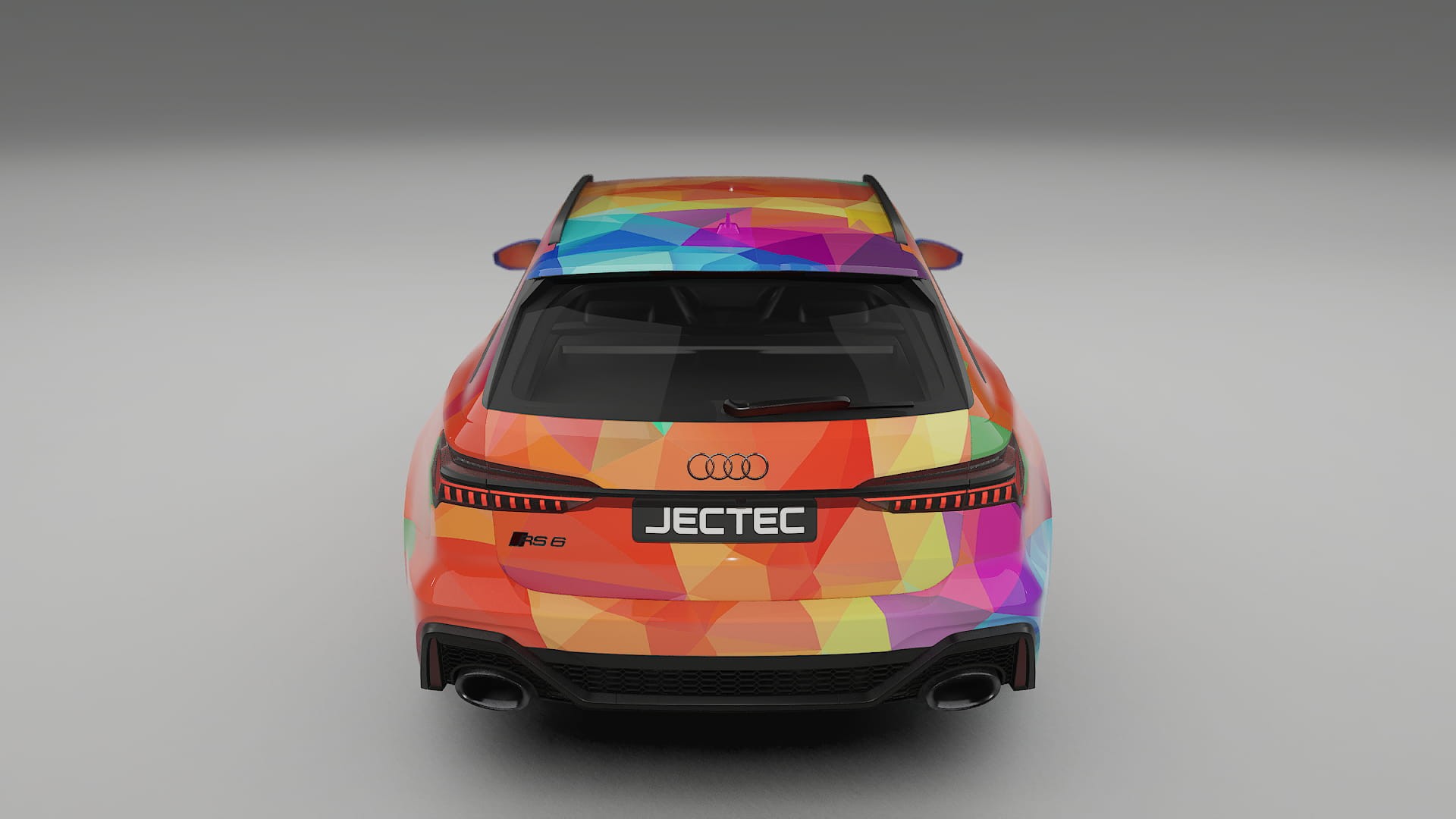 Audi RS6 Avant C8 facelift LCI VECTOR VIBE – Designad Wrap PPF-sats i utskrivbar polyuretanfilm
