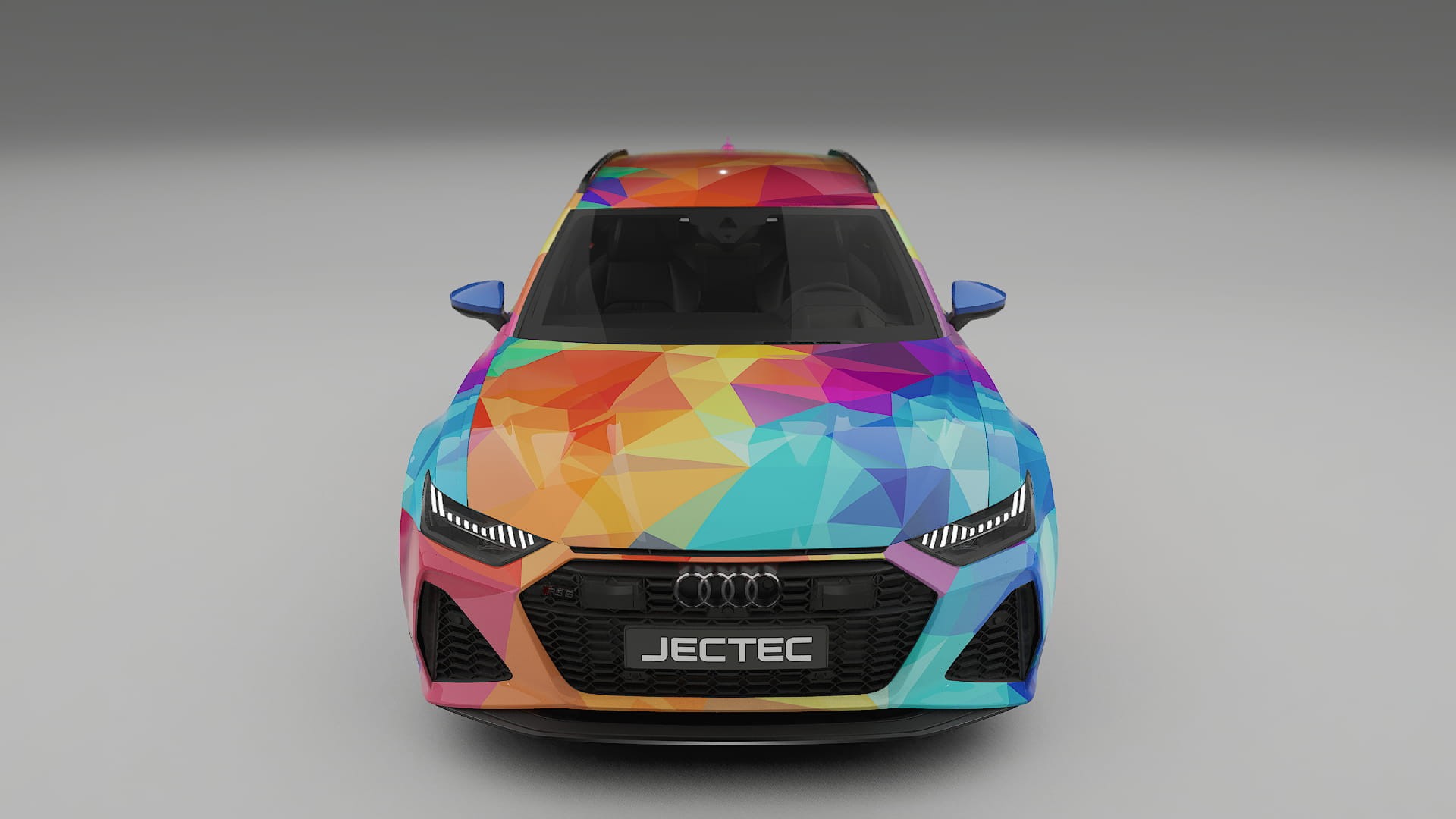 Audi RS6 Avant C8 facelift LCI VECTOR VIBE – Designad Wrap PPF-sats i utskrivbar polyuretanfilm